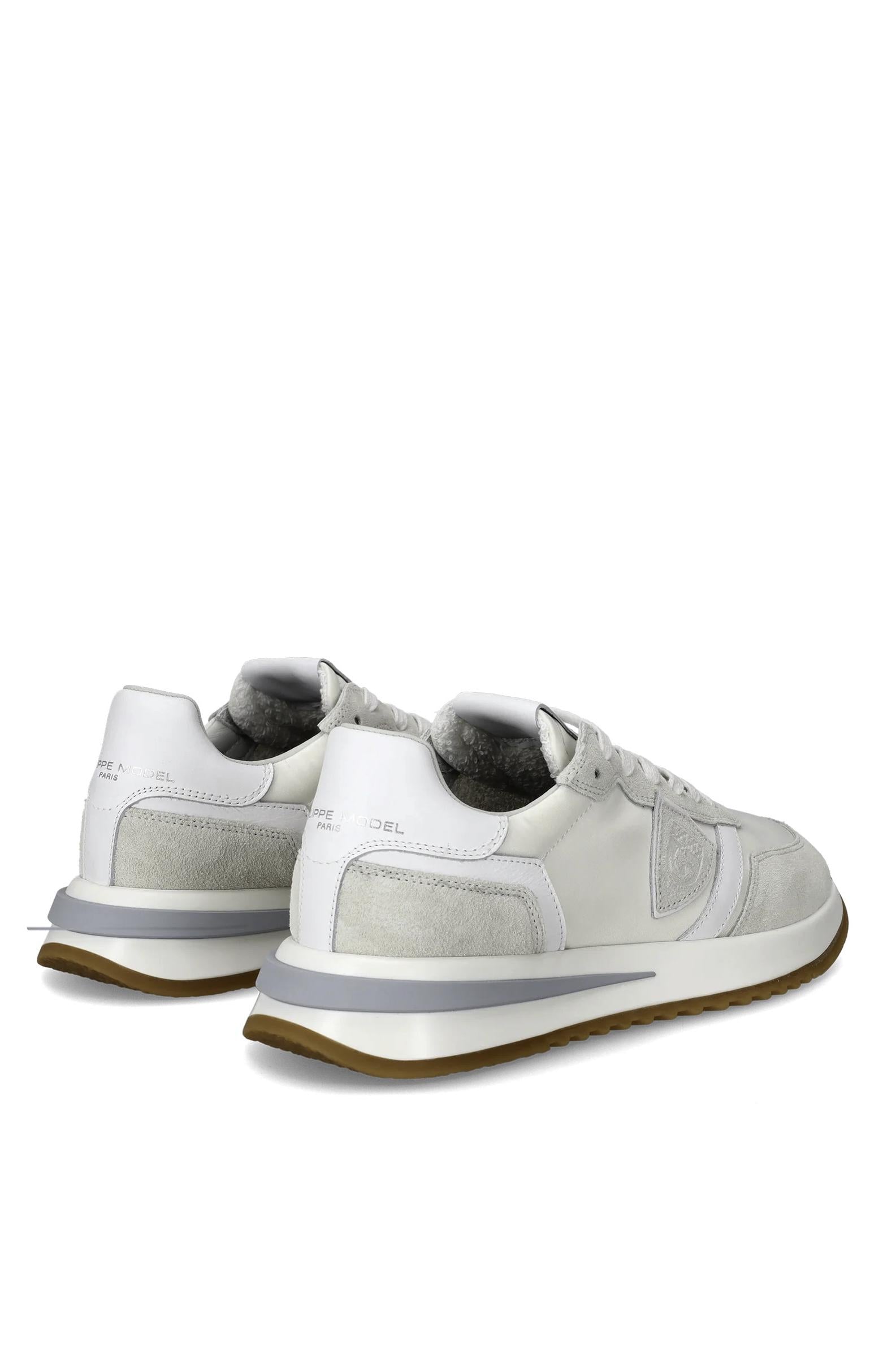 Philippe Model Sneaker Tropez 2.1 in camoscio e nylon full white TYLU.TROPEZ W001 