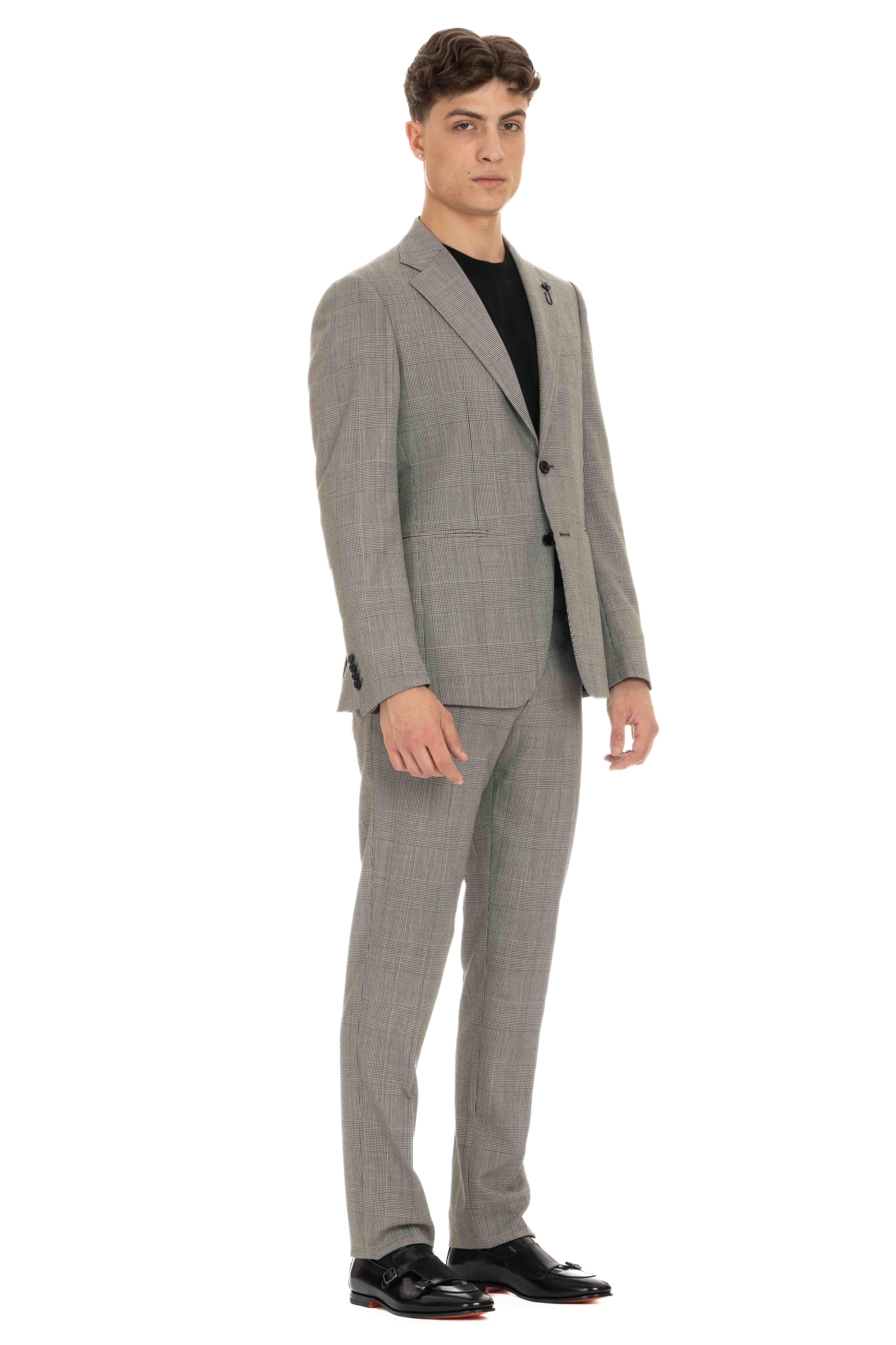 Lardini Abito in lana principe di galles EQ7754E EQSK62409 100NE 