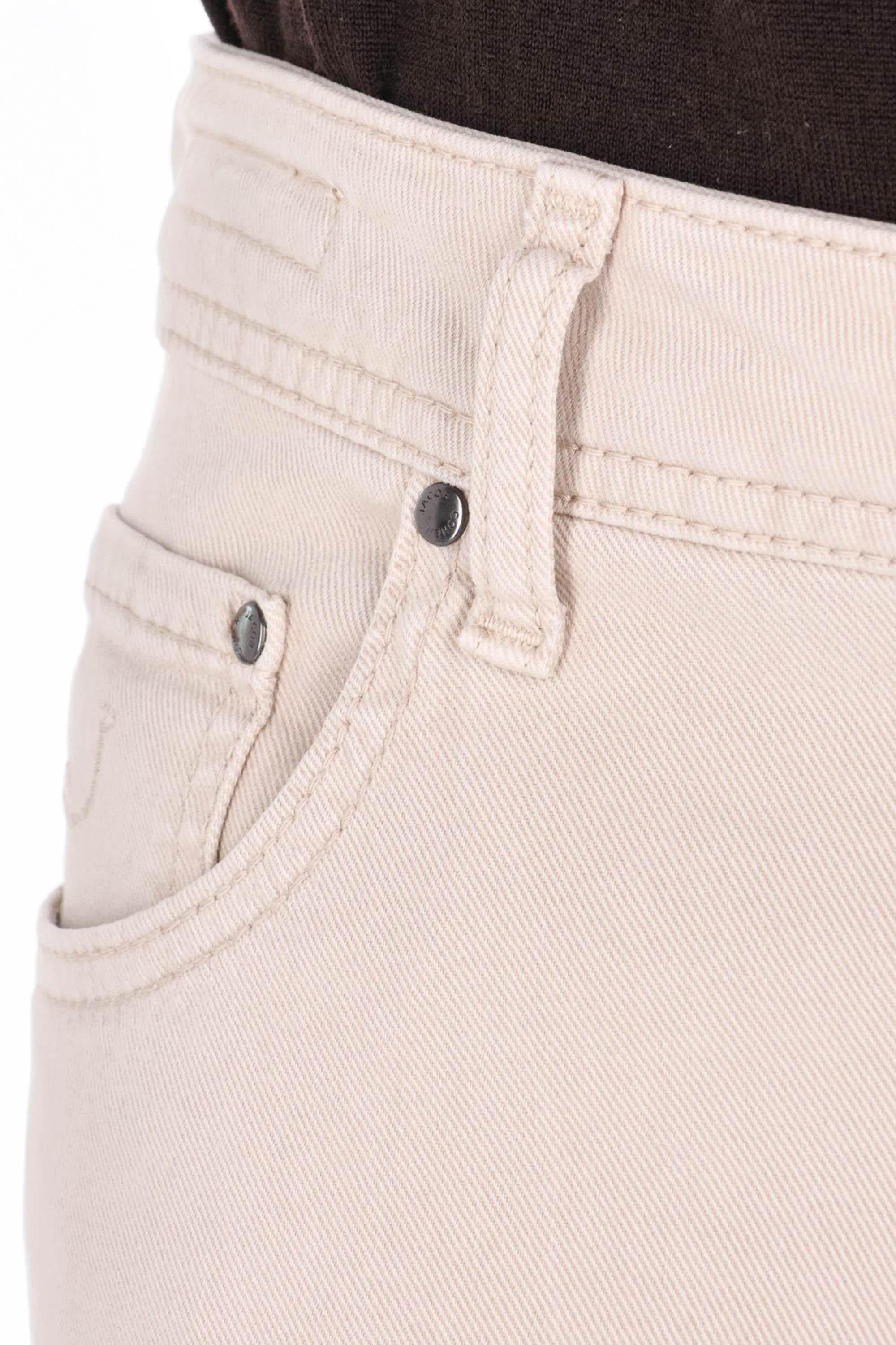 Jacob Cohen 5 tasche color in cotone mano pesca Scott fit JUM_QE007-036-S4216 A83 