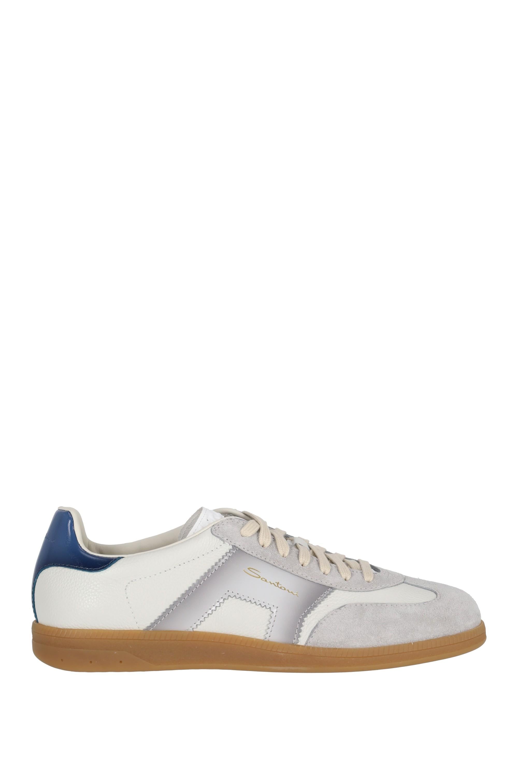 Santoni Sneaker in pelle e camoscio mod. Olympic MBPL21965FARCNOC/2 I32 