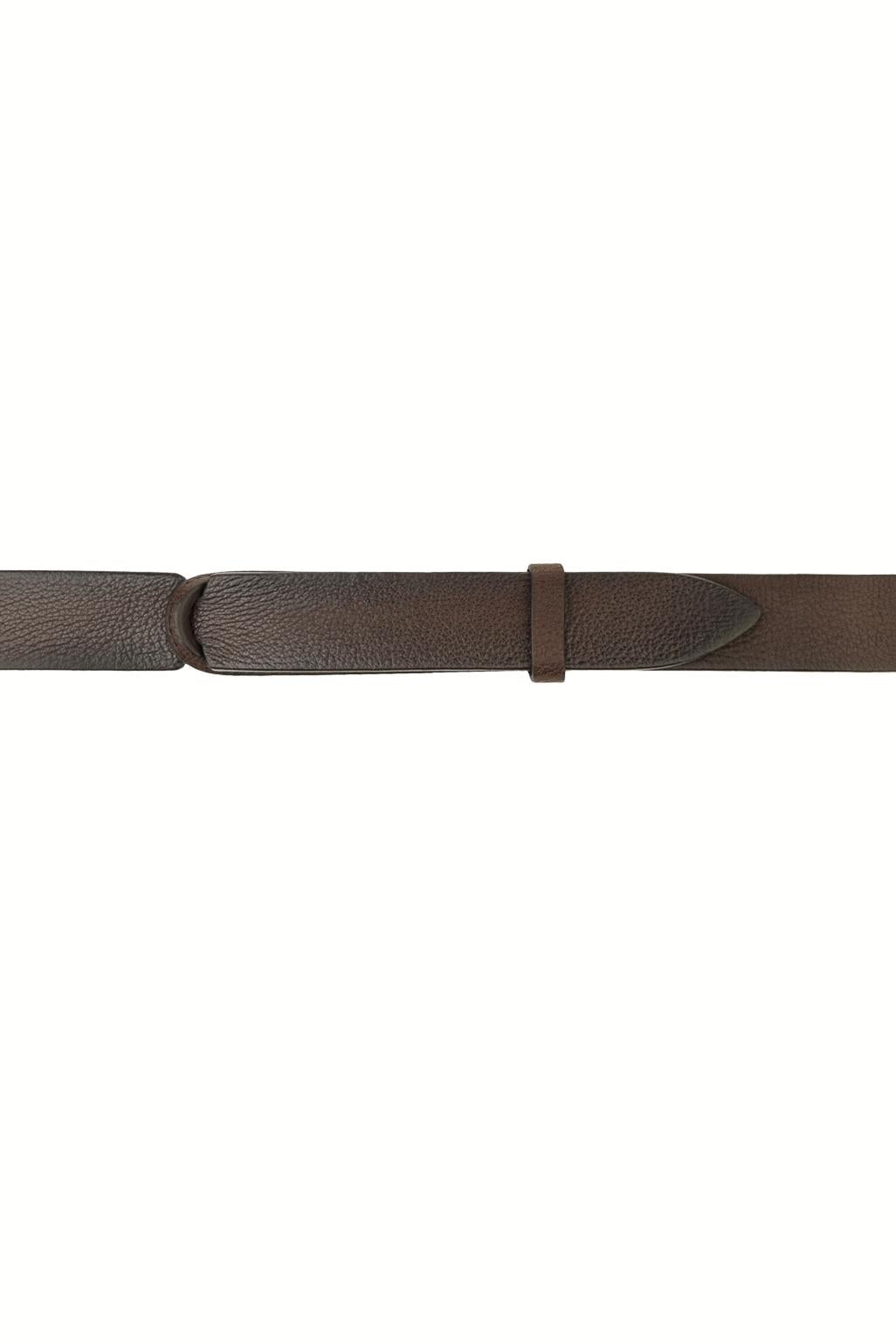 Orciani Cintura senza fibbia in pelle chevrette NB0074-CHE/3 T.MORO 