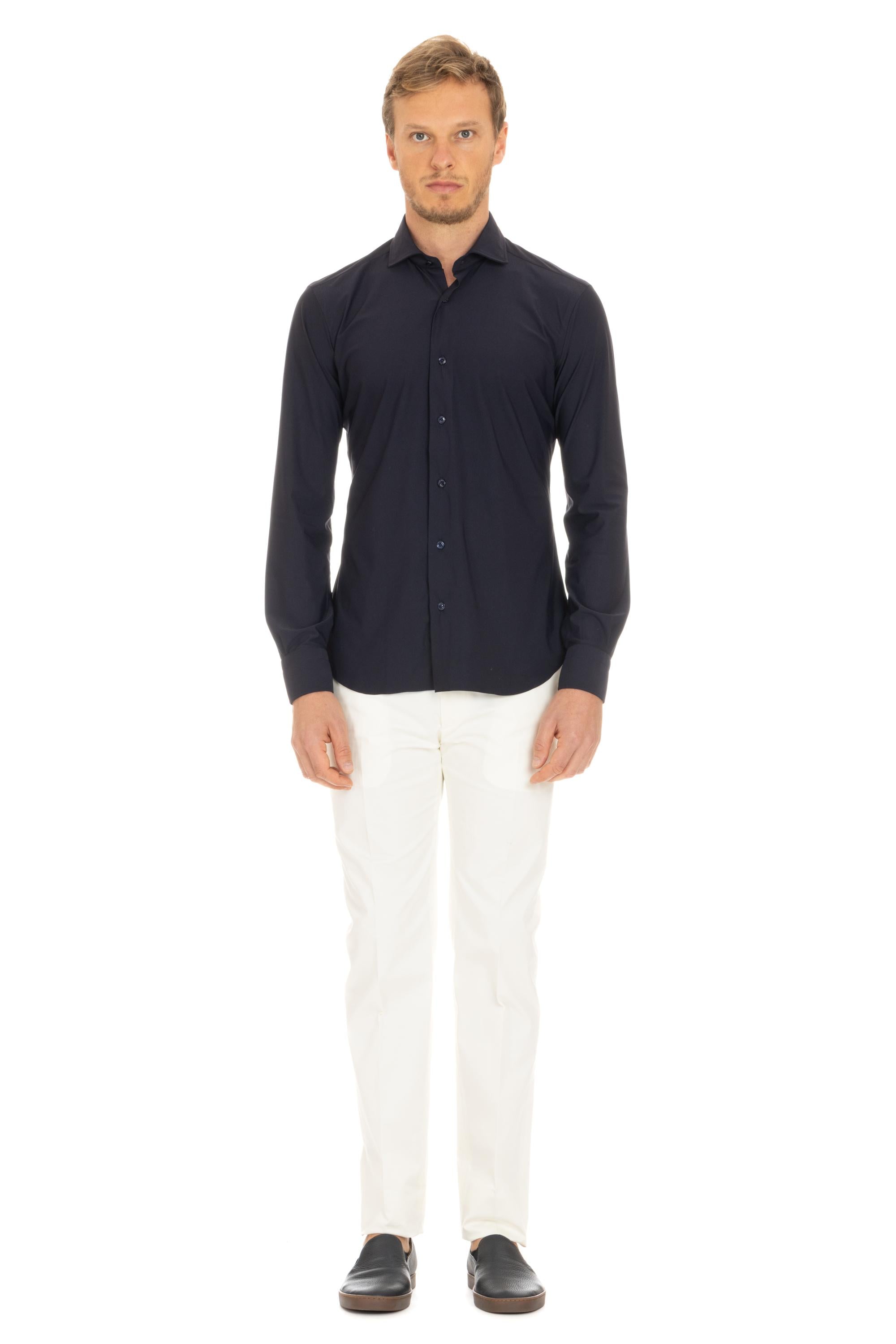 Camicia "La Polo" in cotone stretch CKU02P01PZ2997U 0001 Barba 