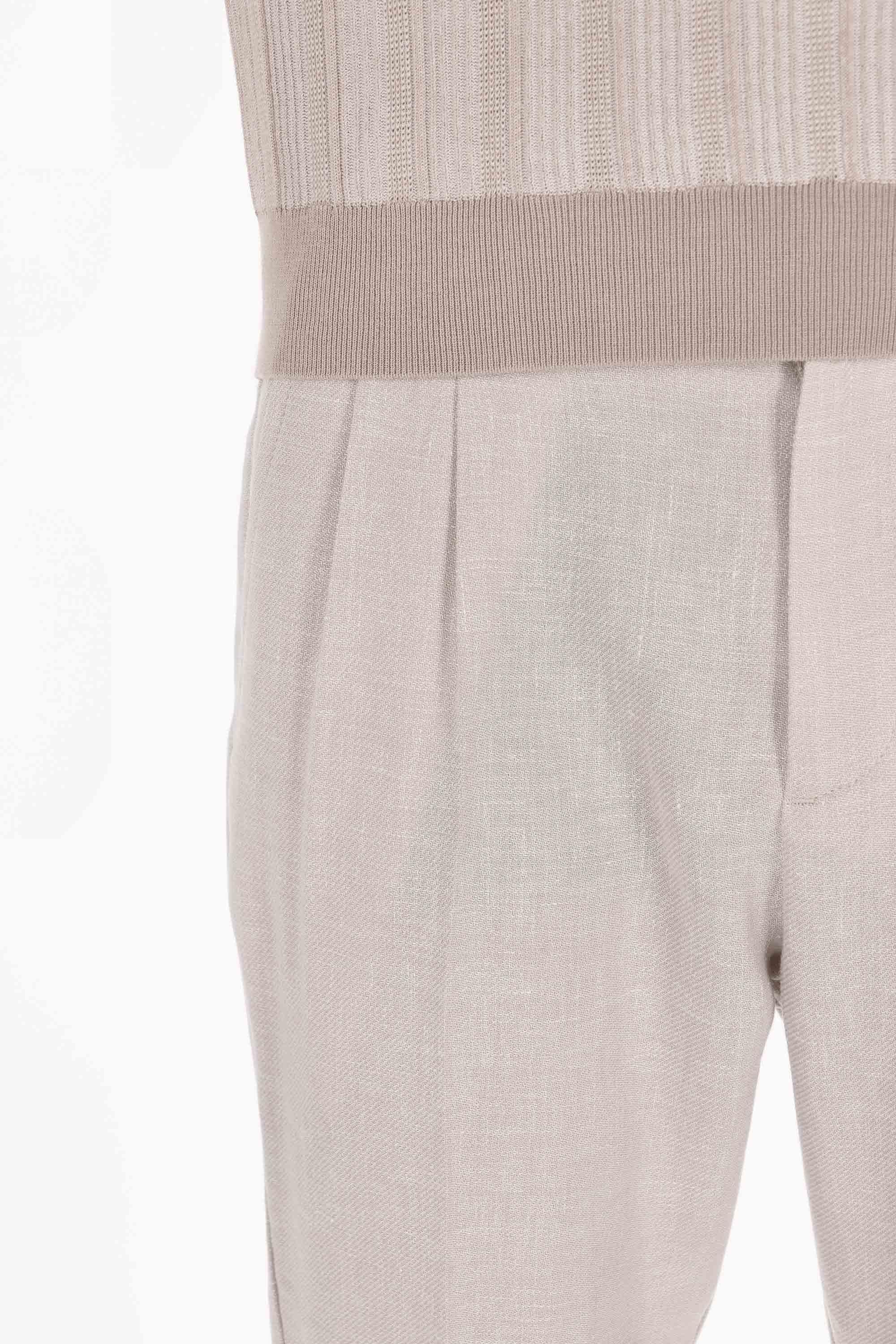 Eleventy Abito in lino-lana-seta tessuto Zegna Cross-ply M75ABUC10 TES0K024 02N 