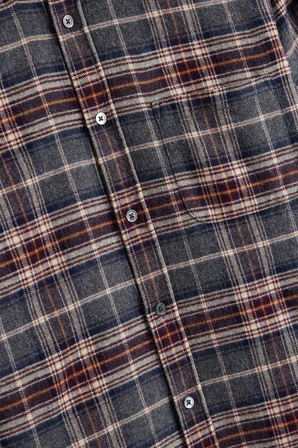 Portuguese Flannel Camicia in flanella di cotone modello Augusta 006 MLTCLR 