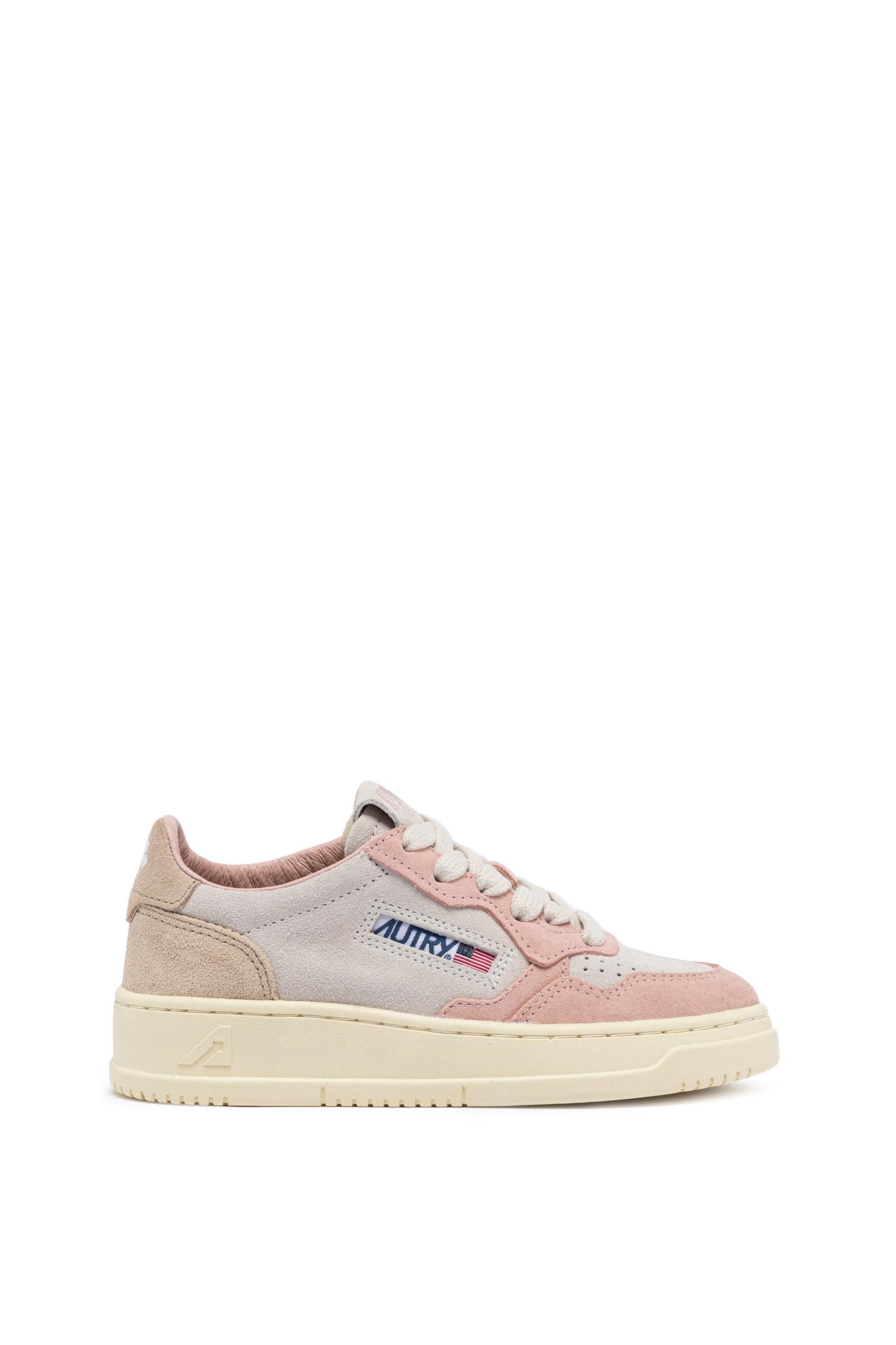 Sneaker Medalist bambino multicolor in camoscio KULK 3U01 POW/WH/SAND Autry 