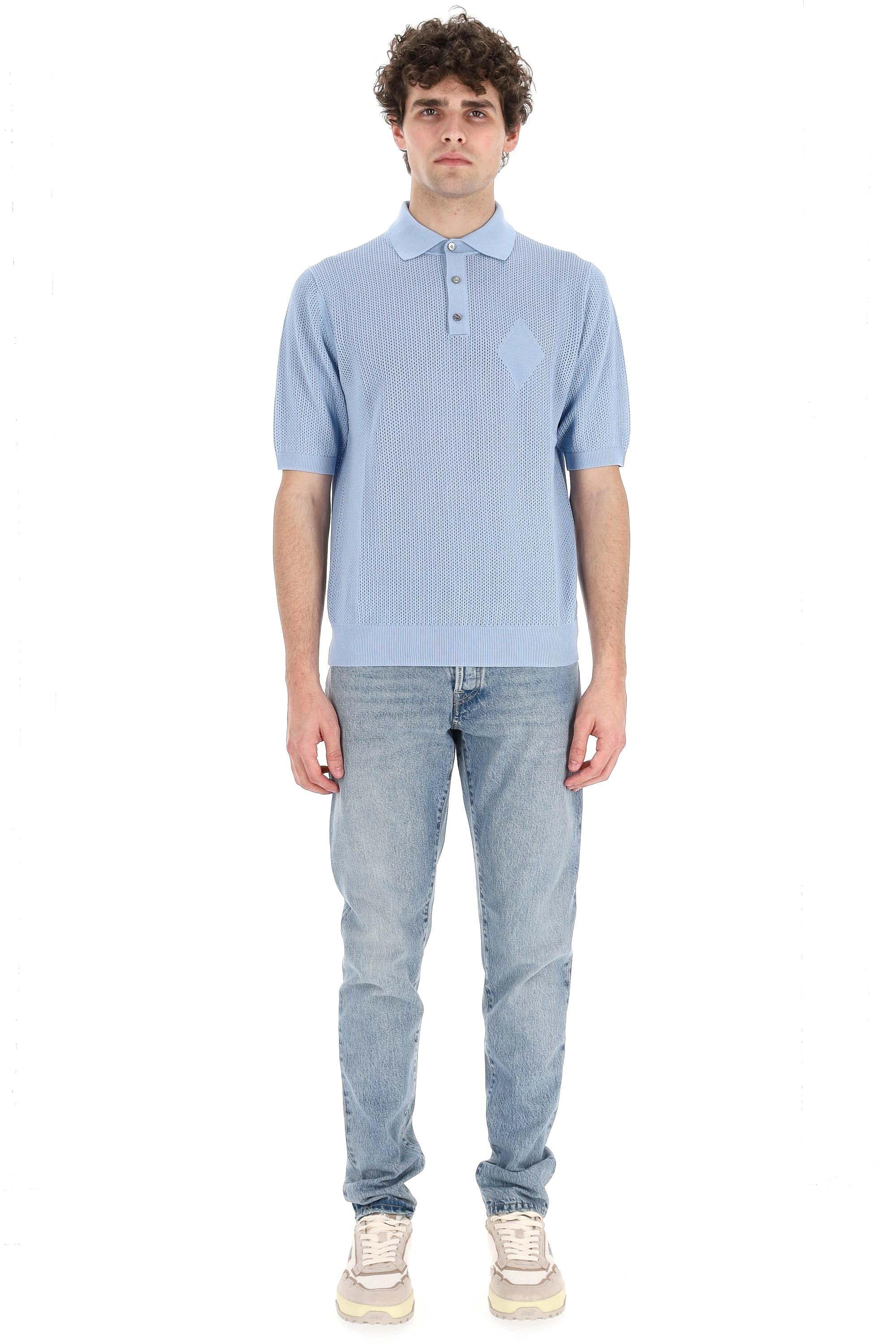 Polo in cotone traforato B2W176 12C91-2 13091 Ballantyne 