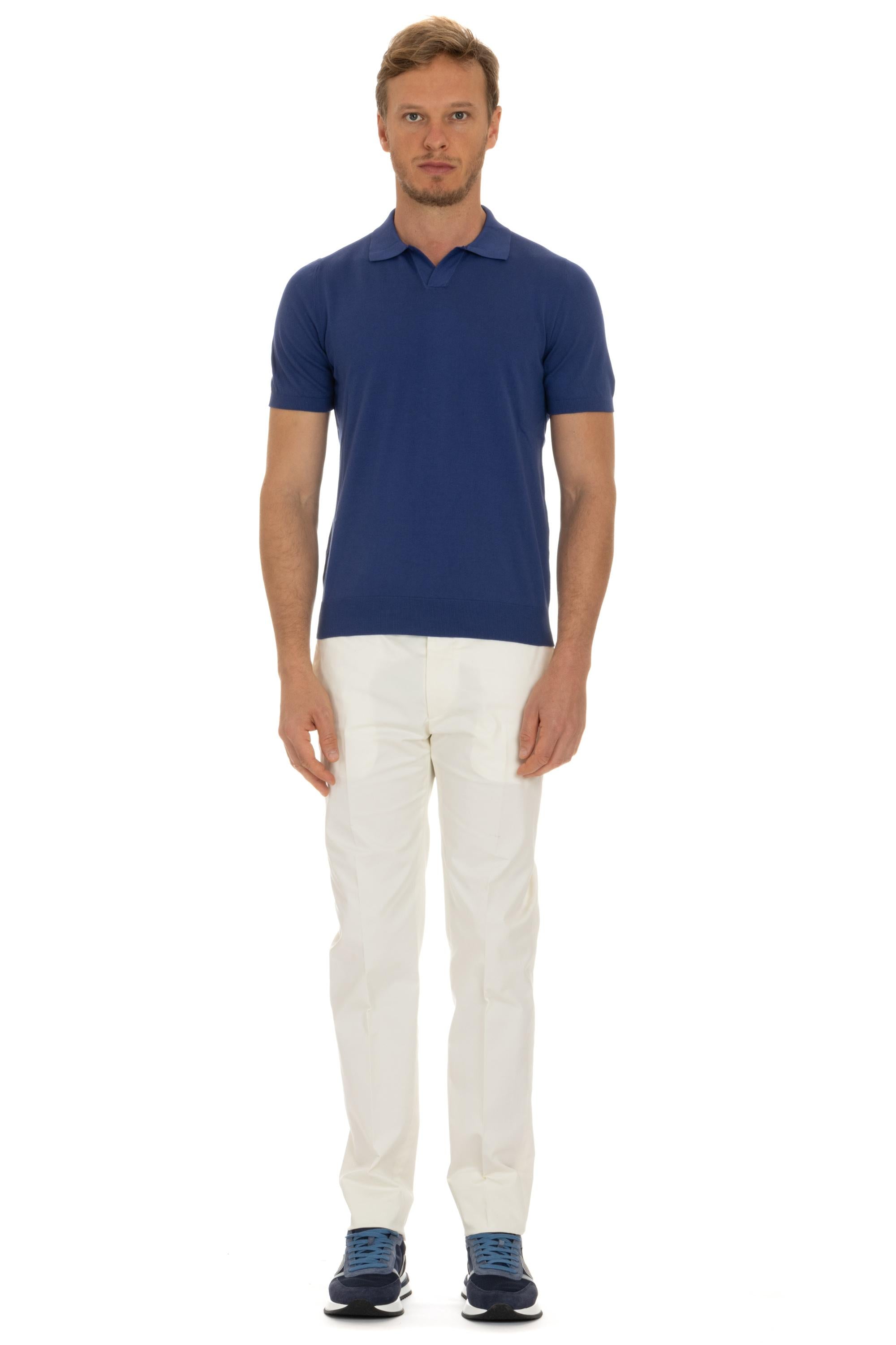 Polo manica corta in cotone Giza MU109/2 T104 Il Setaccio 