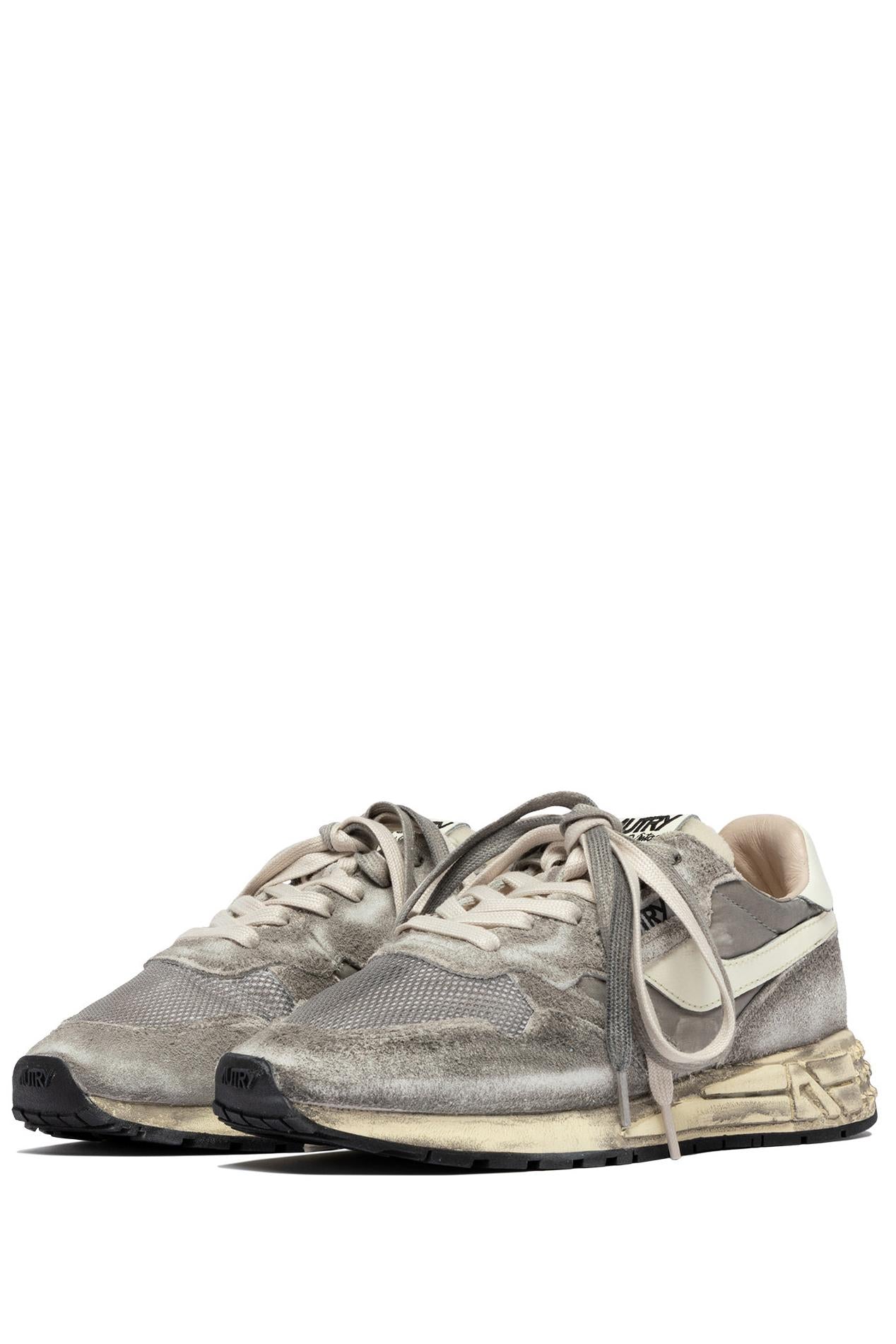 Autry Sneaker Reelwind SuperVintage in camoscio e mesh WVLM YS07 BLK/WHT 