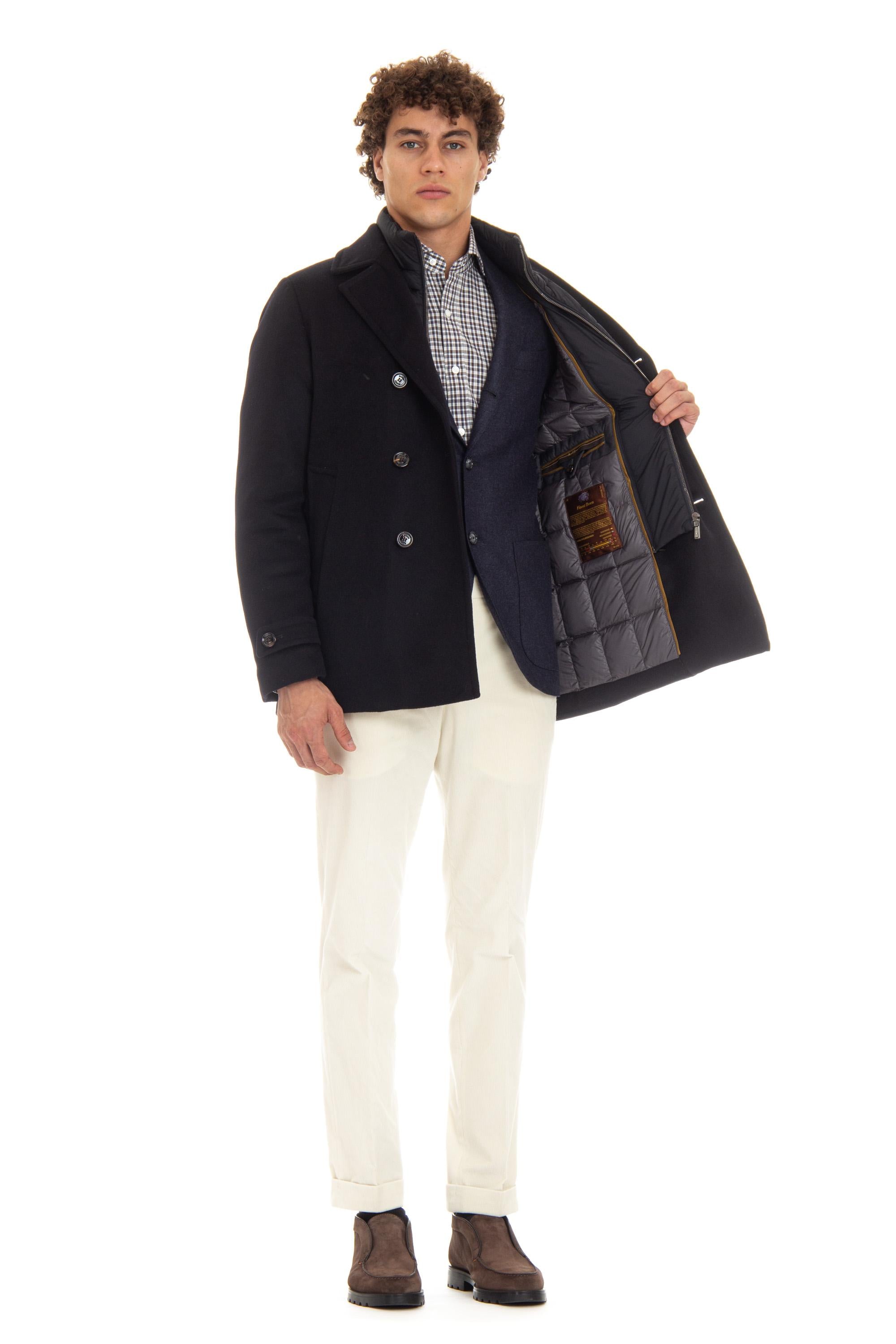 Peacoat in lana-cashmere mod. Bolgi-LE BOLGI-LE NAVY Moorer 