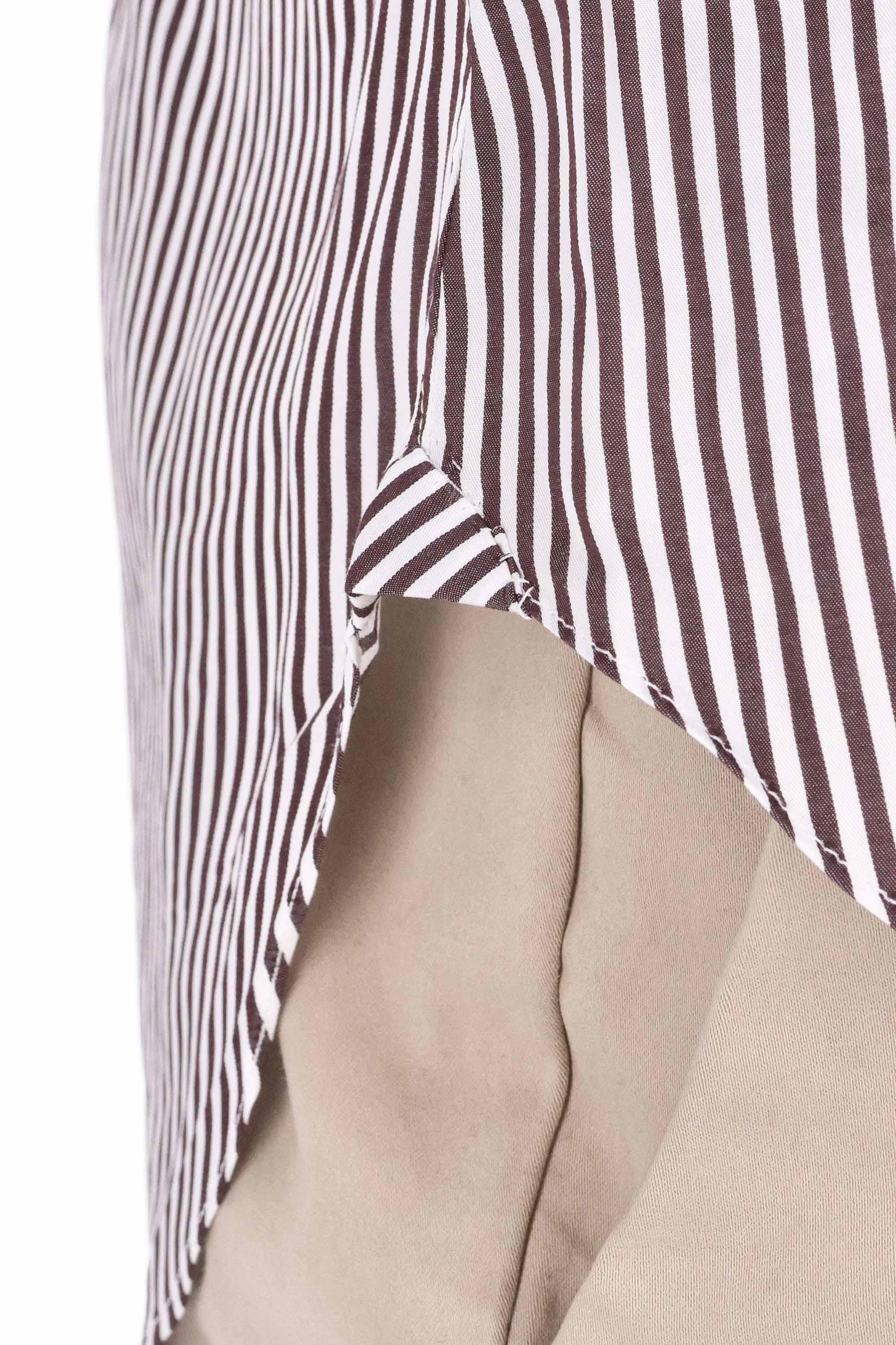 Camicia bacchettata in cotone linea Culto K1U13P0150087.U 0006 Barba 