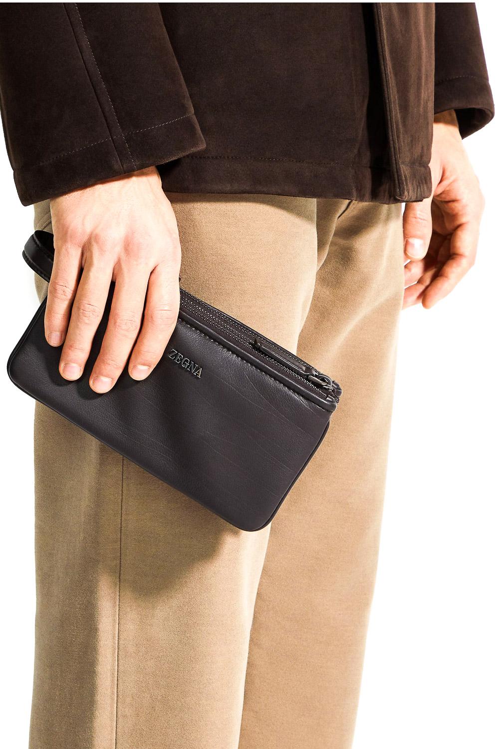 Zegna Pouch in pelle second skin LHOTO-E2016Z AMO 
