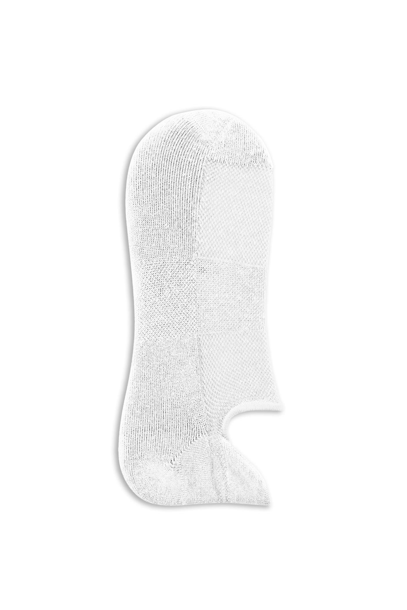 Marcoliani Calza fantasmino sneaker in piquet di cotone-lino MAR4860K 008 