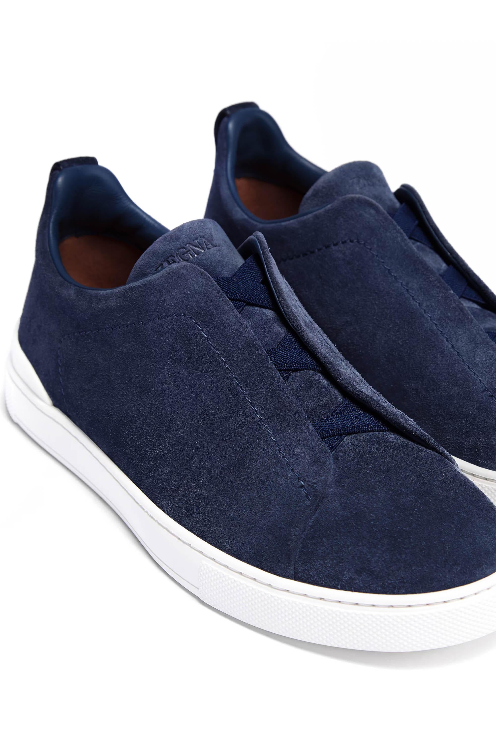 Zegna Sneakers Triple Stitch in camoscio LHSOY A4667X NEW3 RTZ 