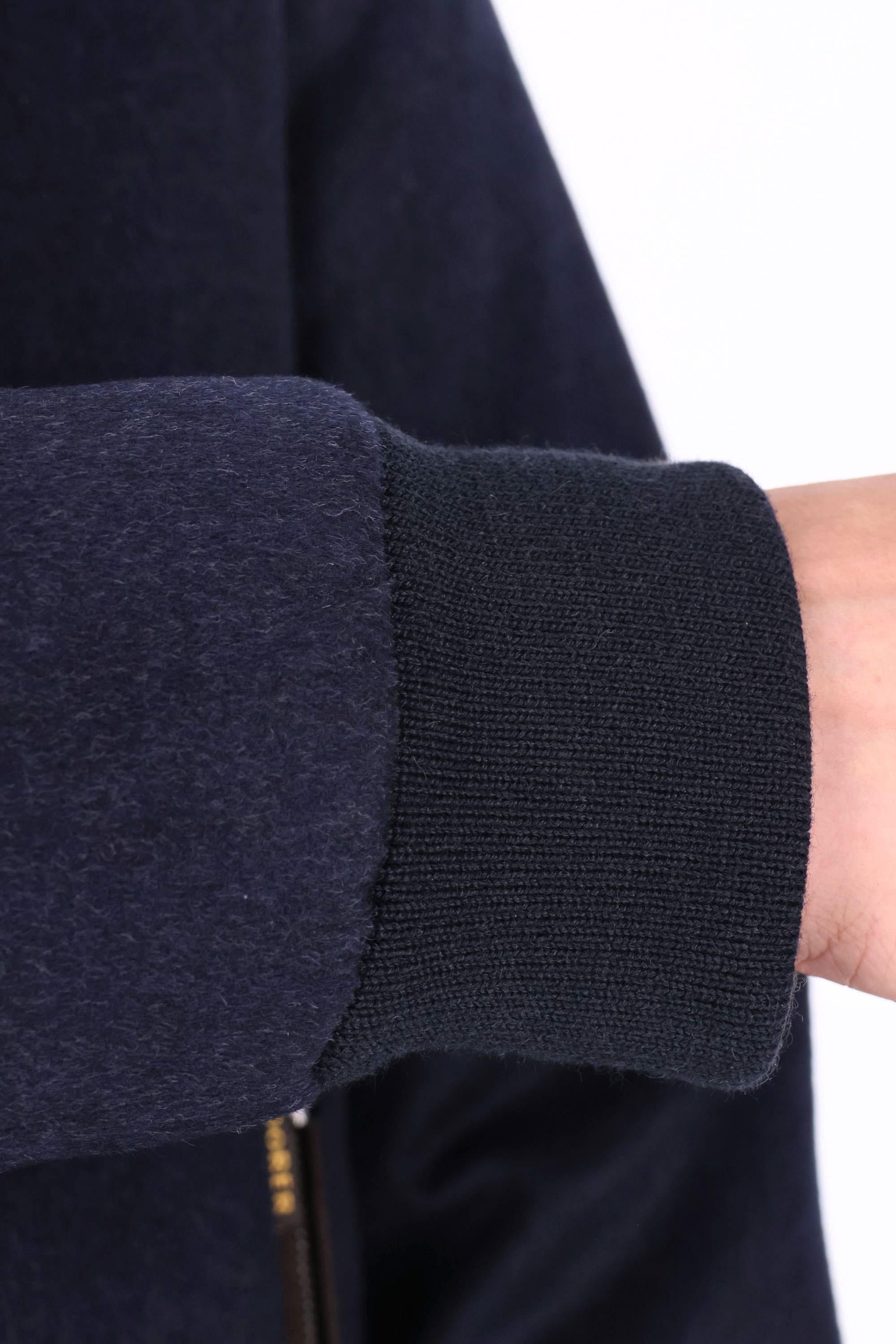 Moorer Giubbotto bomber in lana-cashmere con collo in pelliccia BELLATI-LS9 V1980 