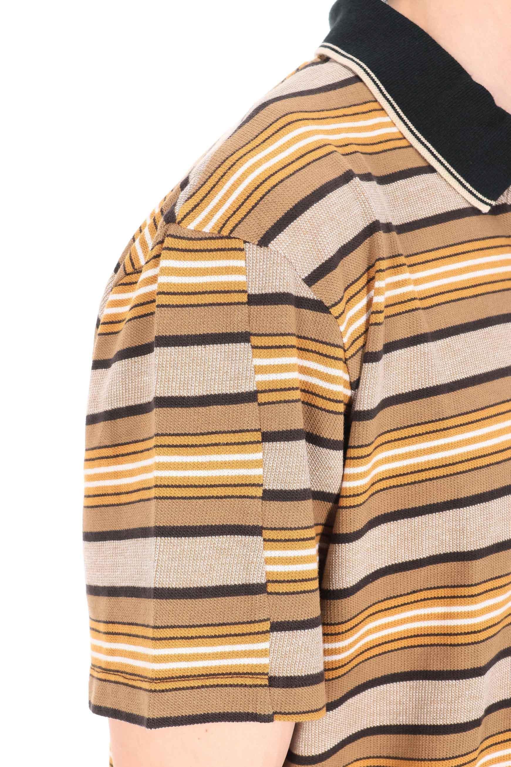 Isabel Marant Polo rigata in cotone con plastron mod. Safko c BEKH 