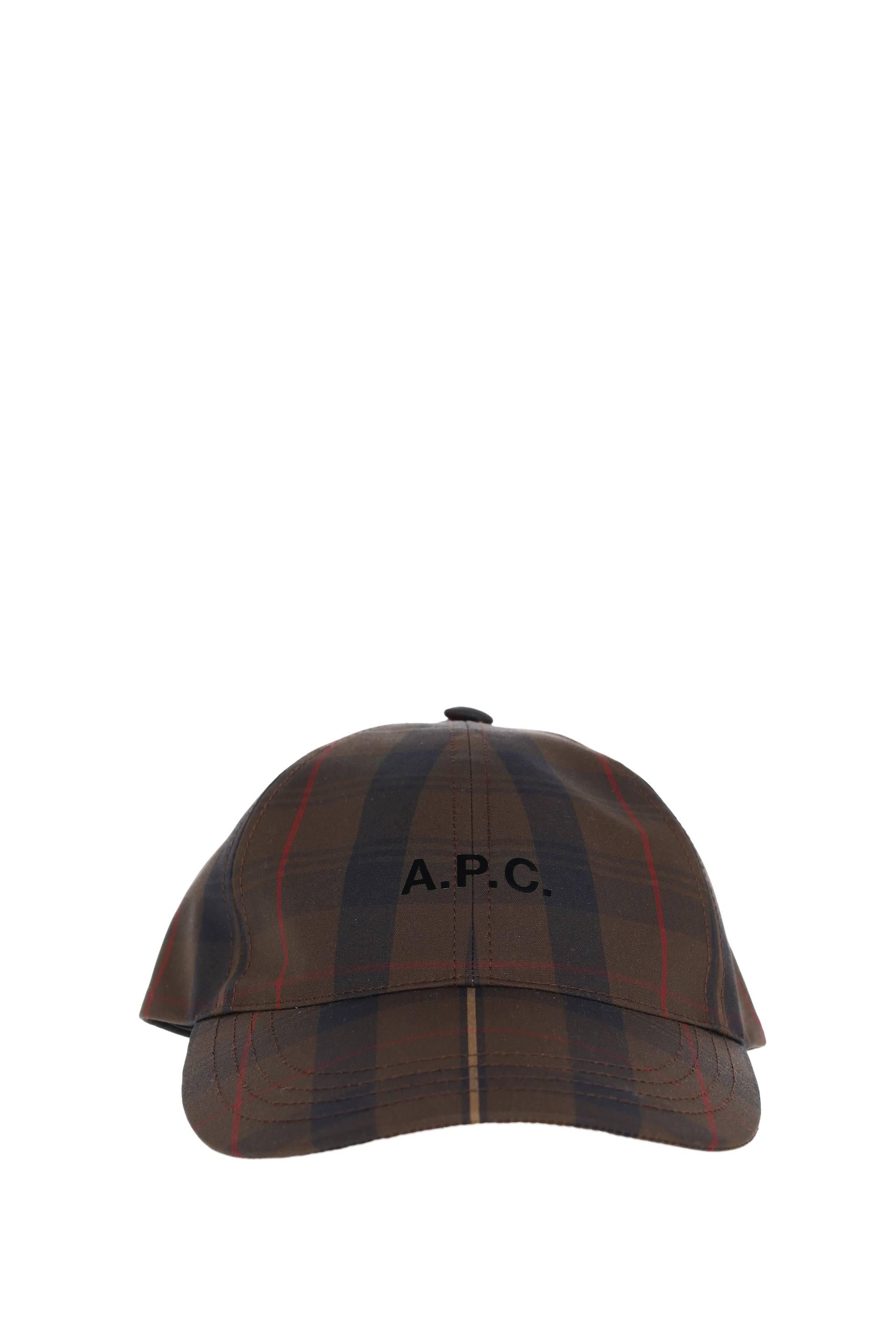 A.P.C. Cappello in nylon principe di galles COHKY-M24069 CAA-MARRON 