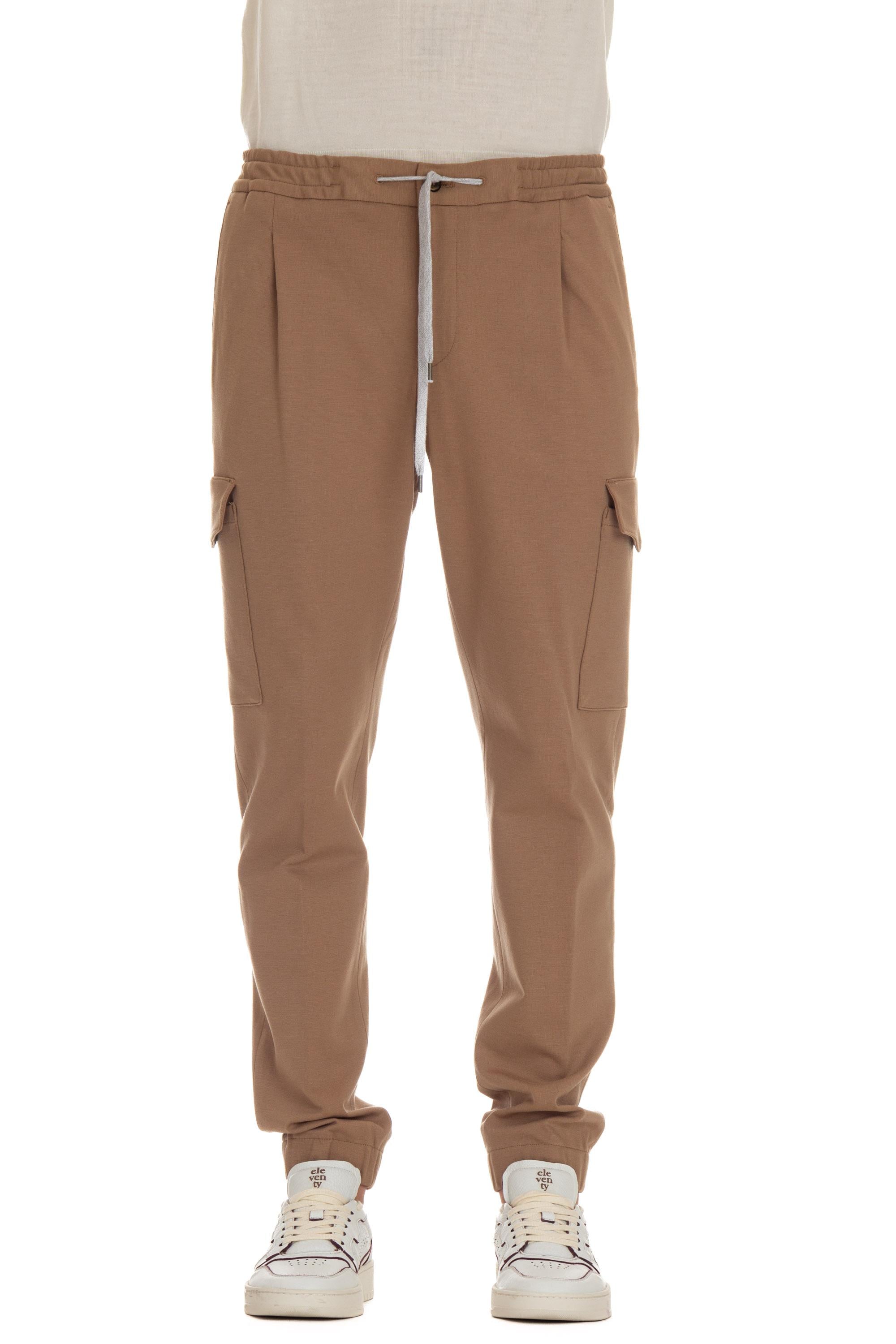 Pantalone in jersey di cotone Soft cargo fit TSCNZL0CL1 VD01 0060 PT Torino 