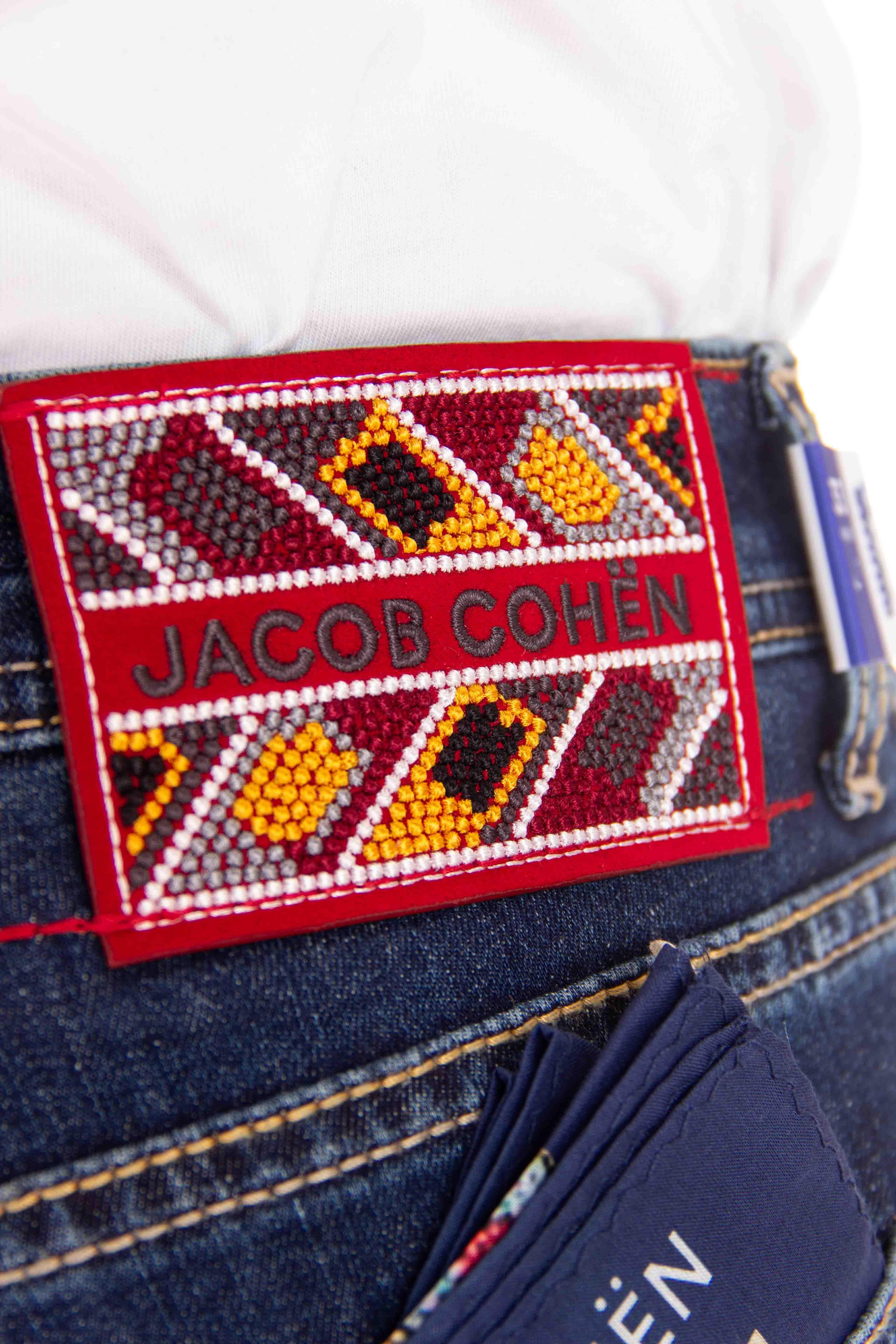 Jacob Cohen Jeans etichetta tessuto Bard fit M04-32S-3737-BARD 673D 