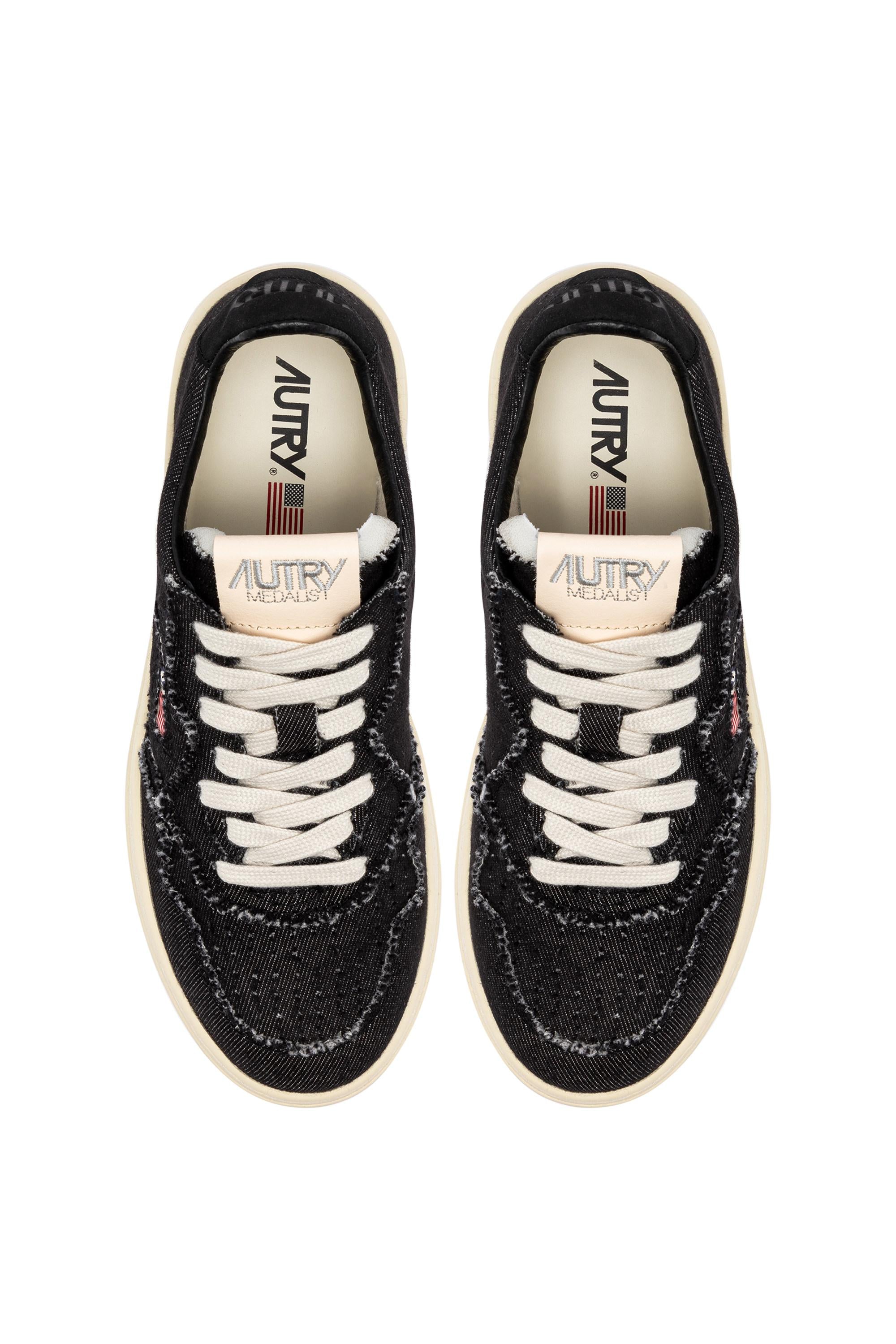 Autry Sneaker Medalist in denim nero AULM DE04 DENIM/DENIM BLACK 