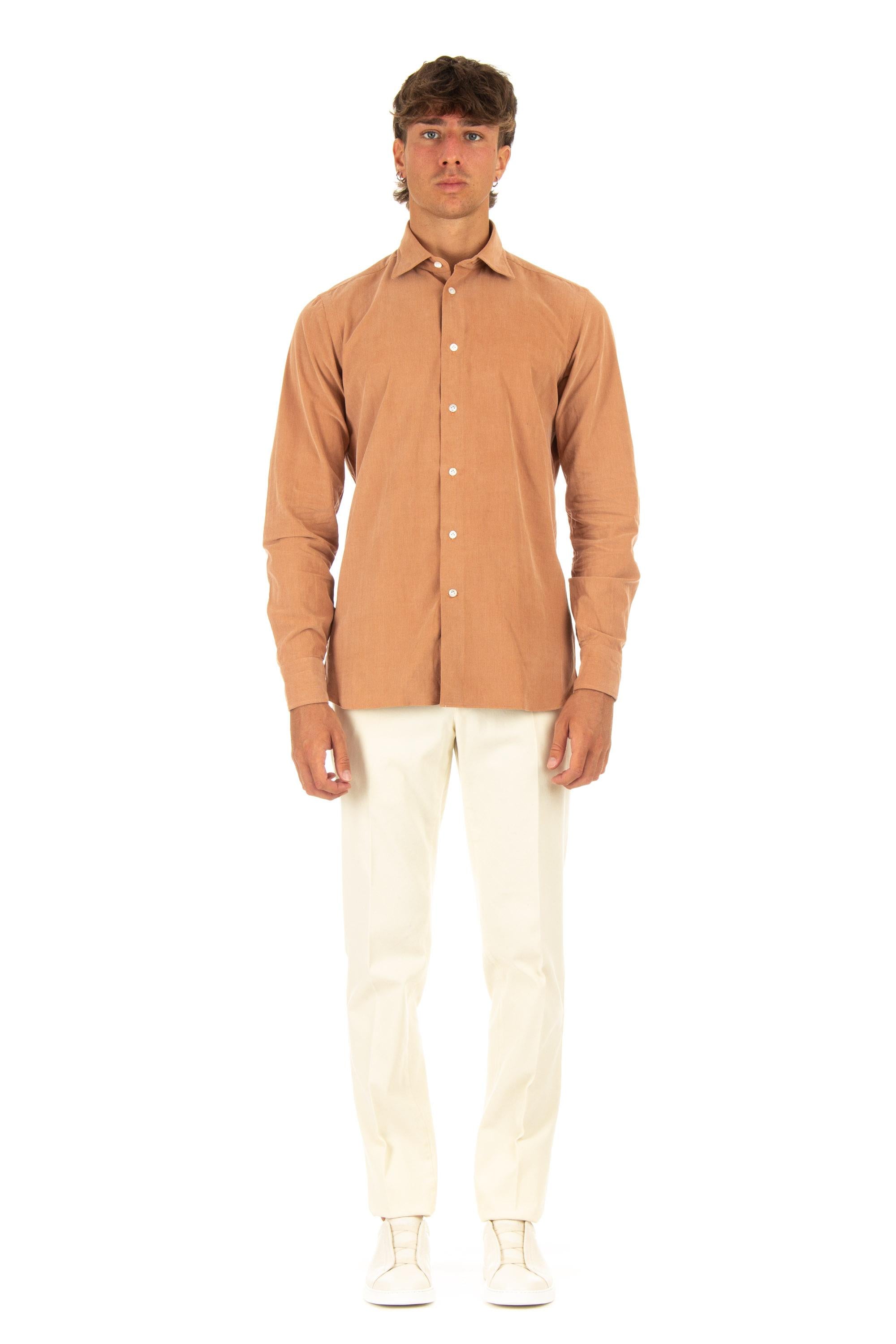 Borriello Camicia sartoriale in velluto 2000 righe 17025 4 