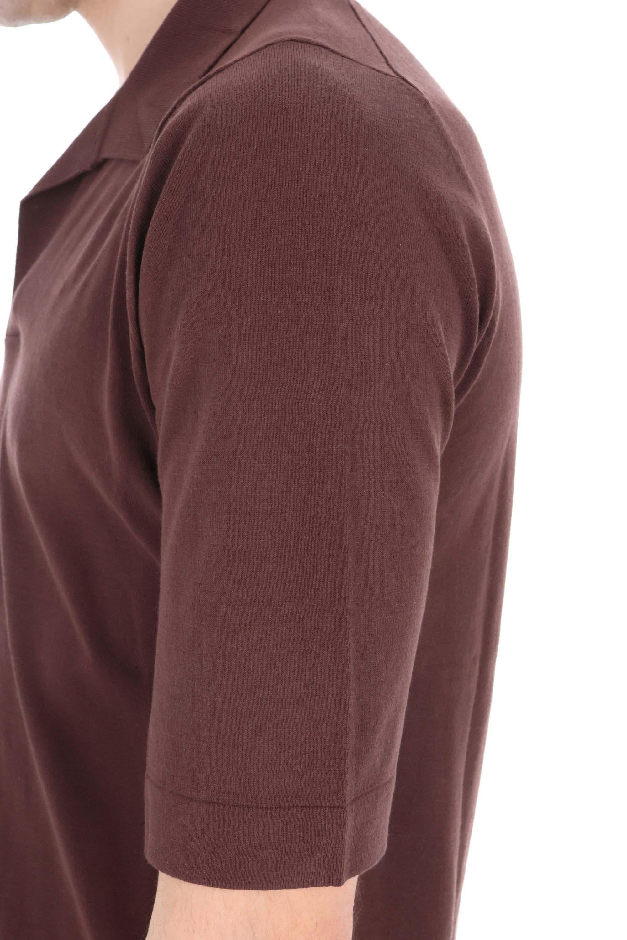 Ballantyne Polo open collar in fine cotone B2W104 18C23-3 14539 
