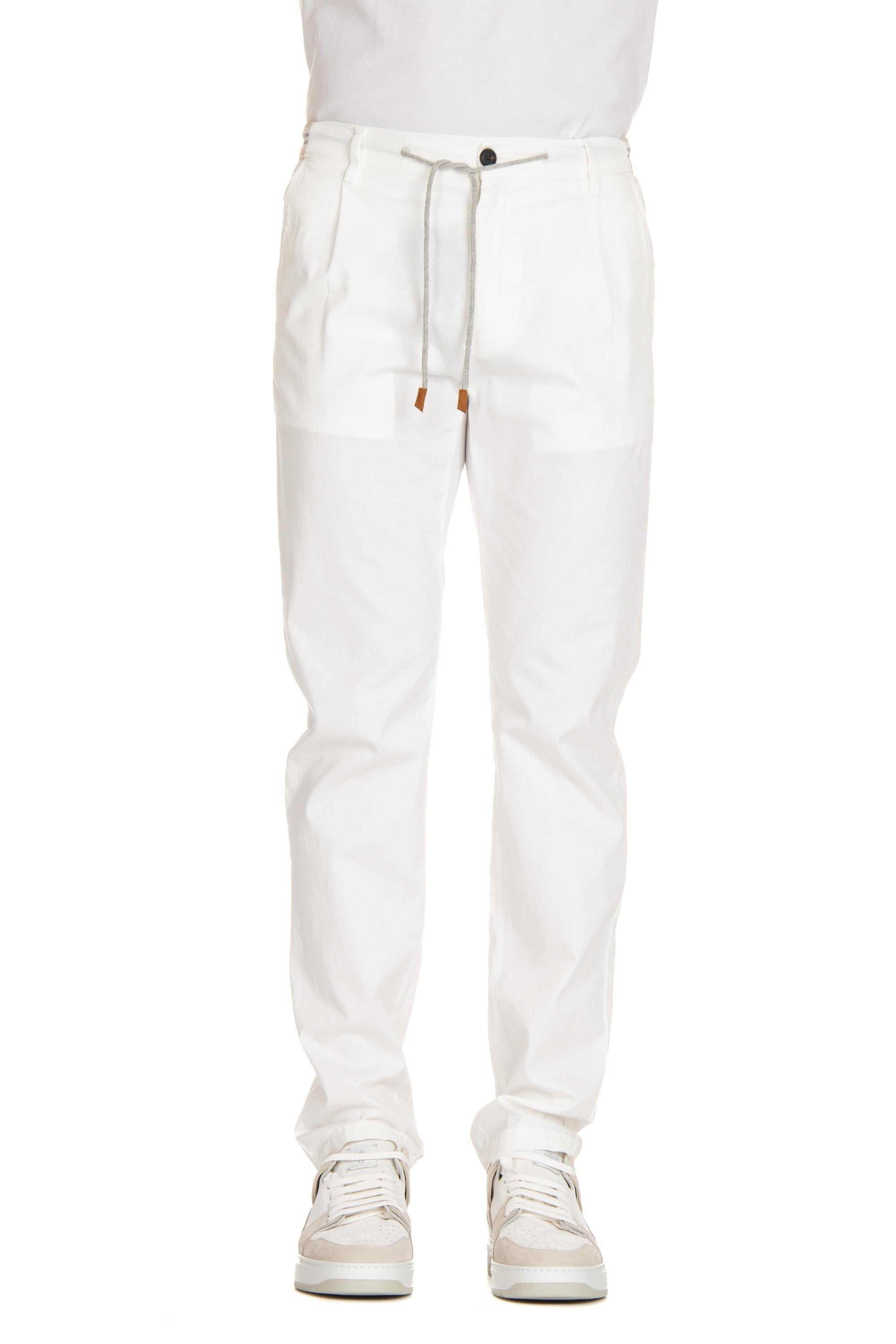 Pantalone in cotone light con elastici in vita I70PANE02 TET0G002 01 Eleventy 