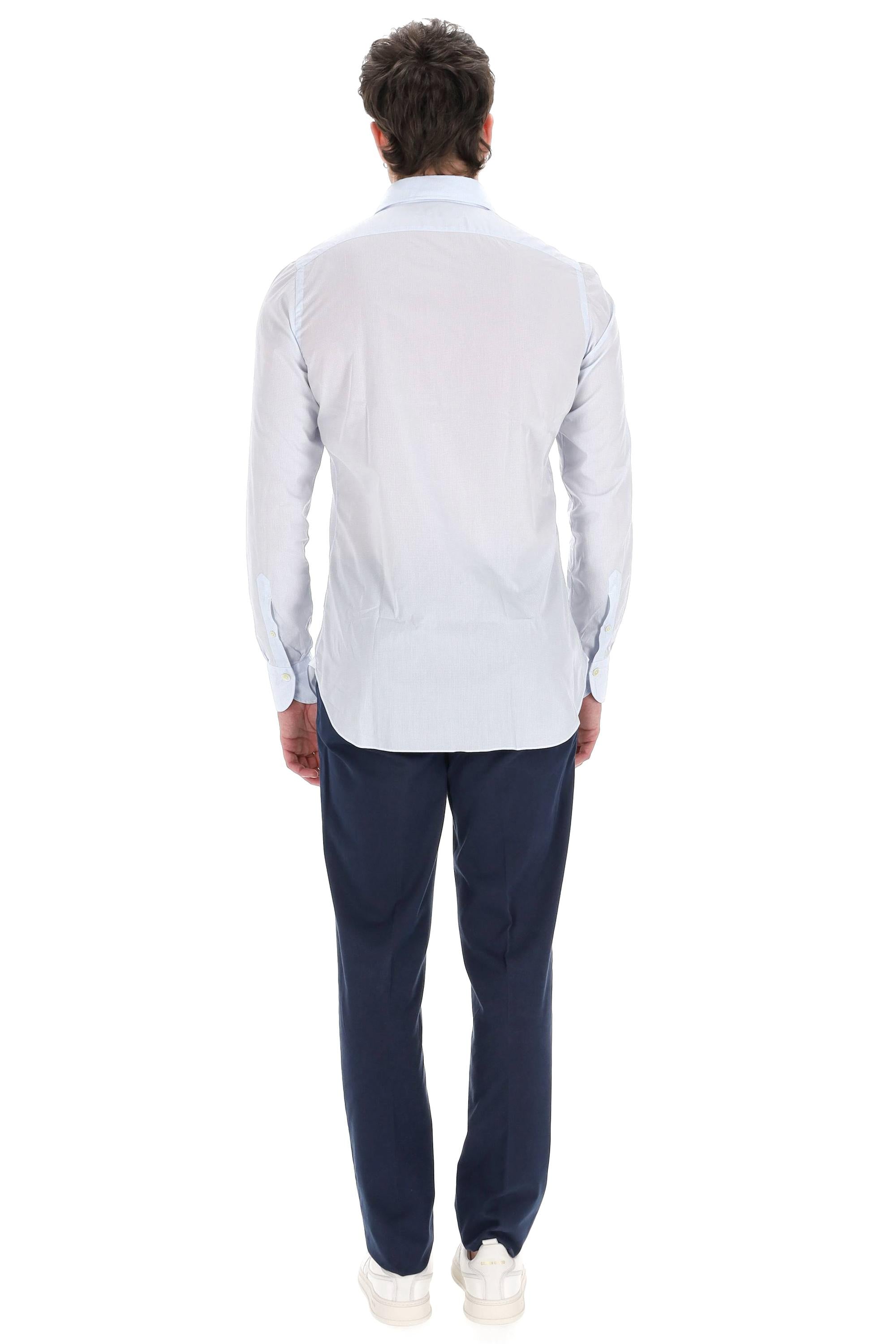 Camicia sartoriale micro quadretto linea Napoli NP-045913-C0469E 01 Finamore 