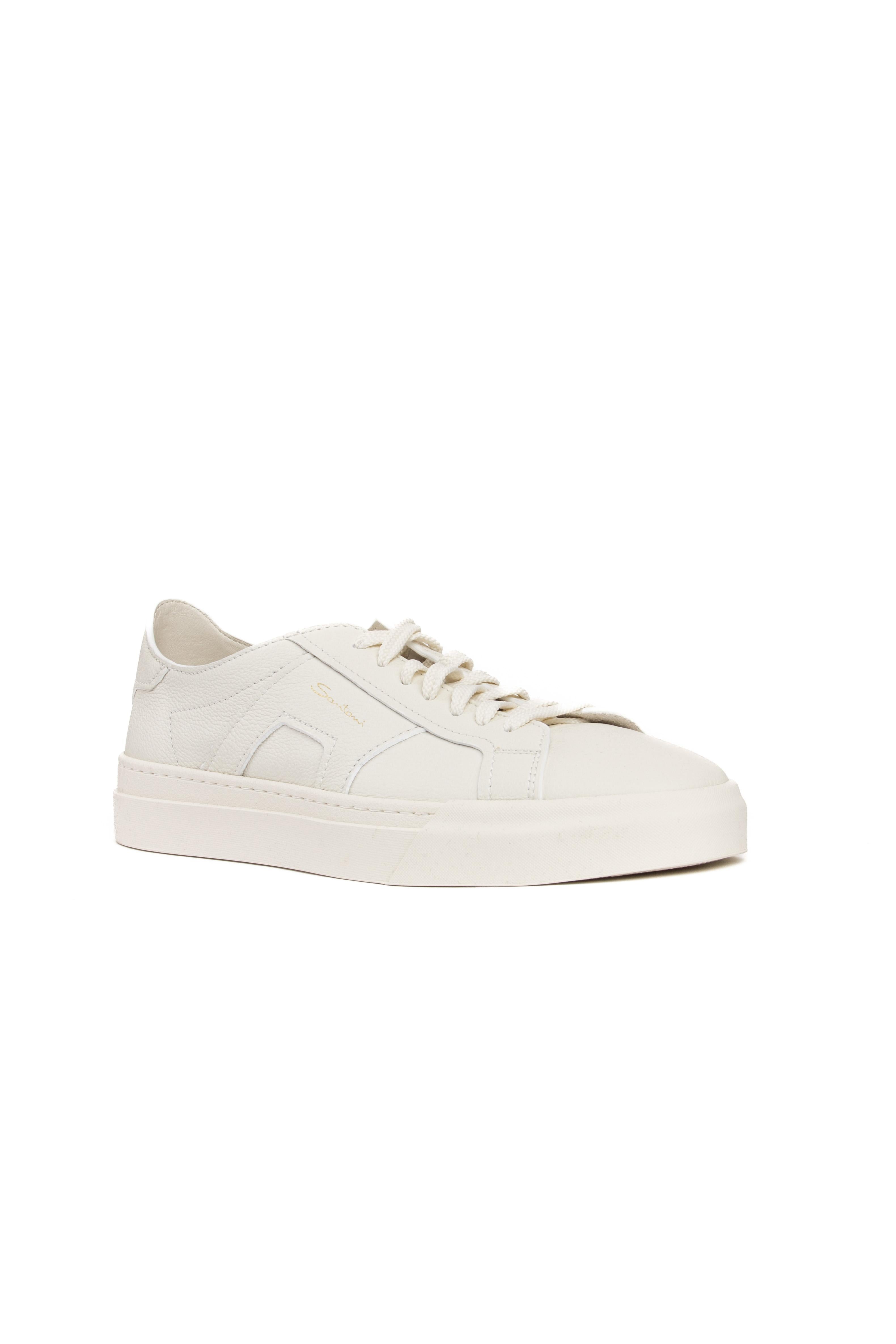 Santoni Sneaker Double Buckle in pelle martellata MBGT21967PNNTSIW/3 I48 