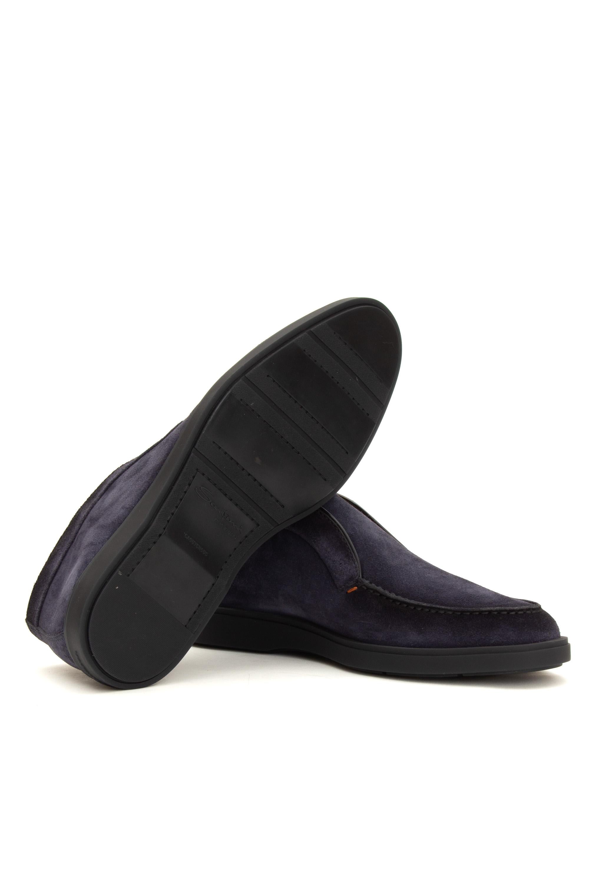 Slip-on in camoscio con fondo in gomma MGDT17823OOTEGEX U60 Santoni 