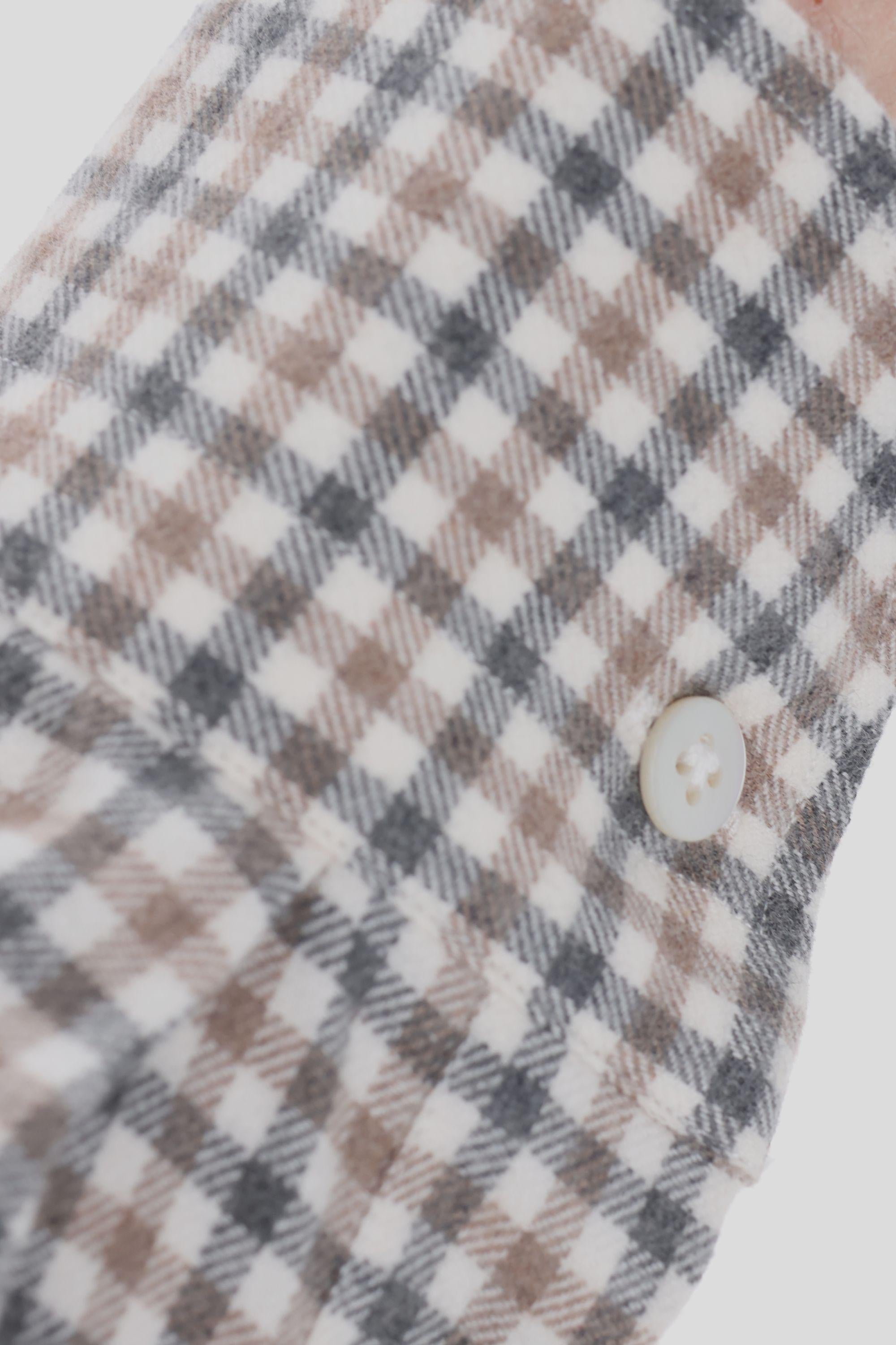 Borriello Camicia sartoriale in flanella vichy 17039/2 1 