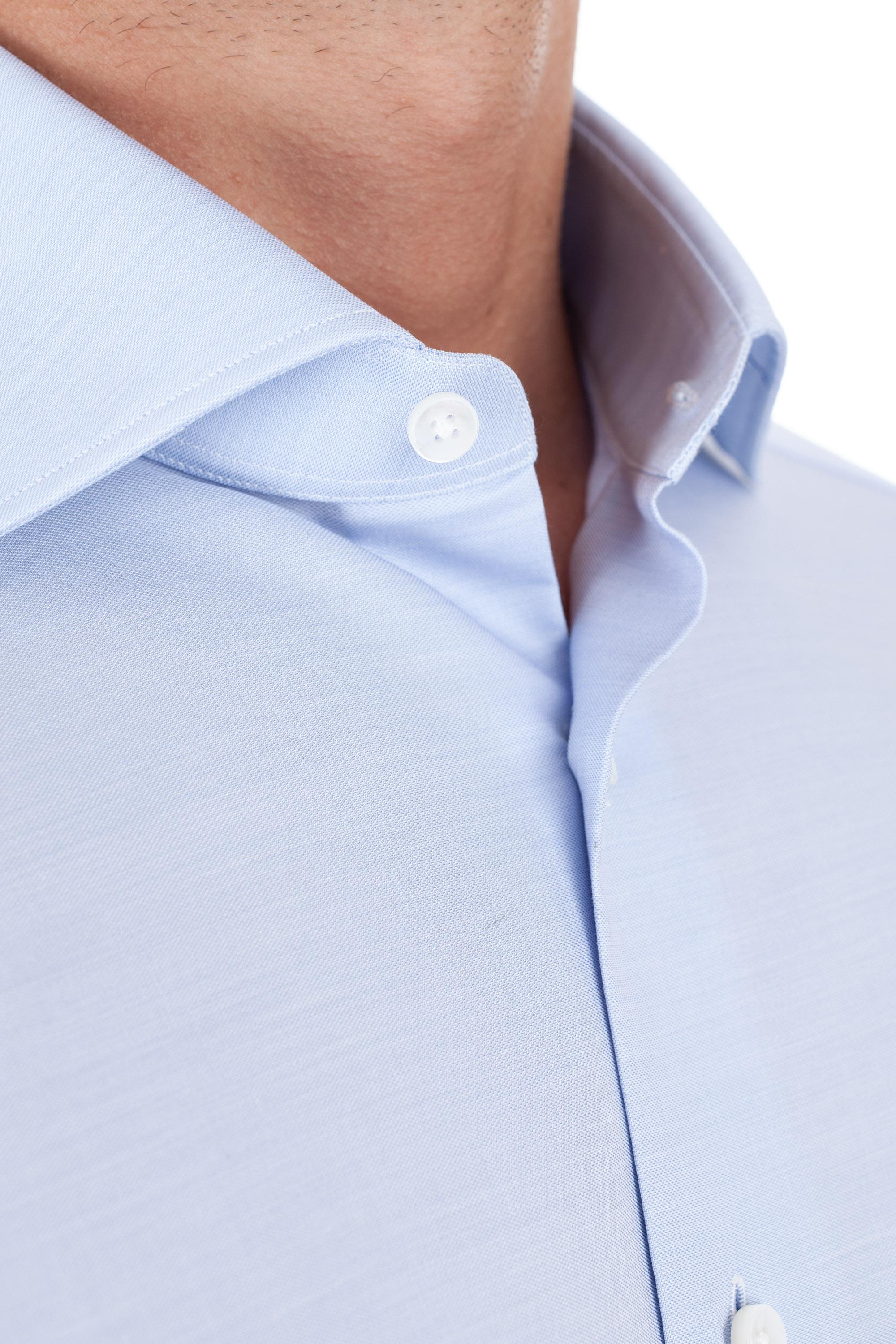 Zegna Camicia in cotone trofeo CT1030 9MS0BA AZZ 