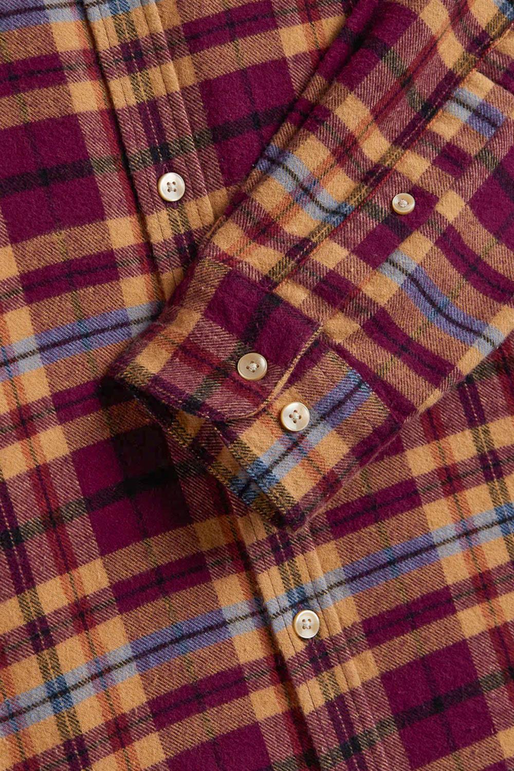 Portuguese Flannel Camicia in flanella di cotone modello Ruiva 067 MLTCLR 