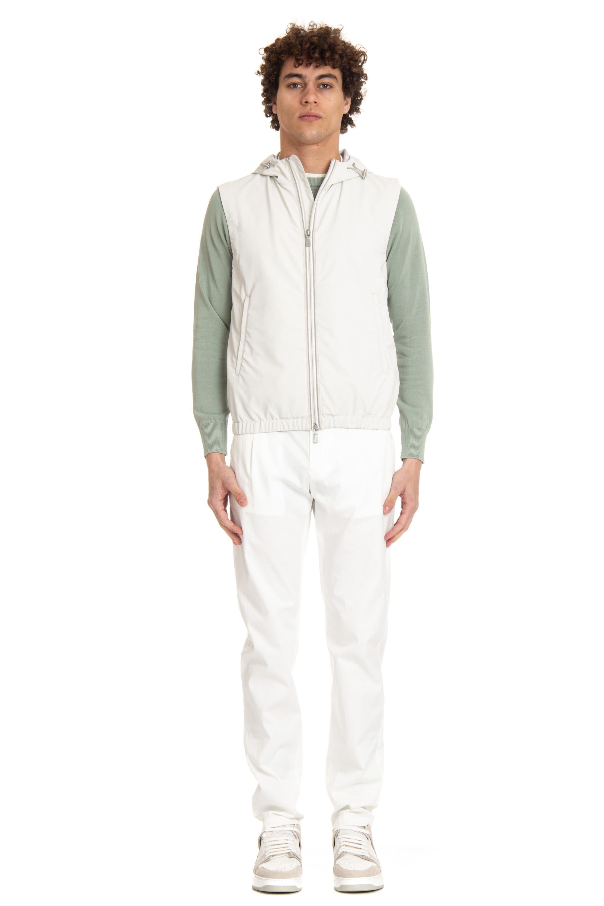 Gilet con cappuccio I75GILI11 TES0I075 02 Eleventy 