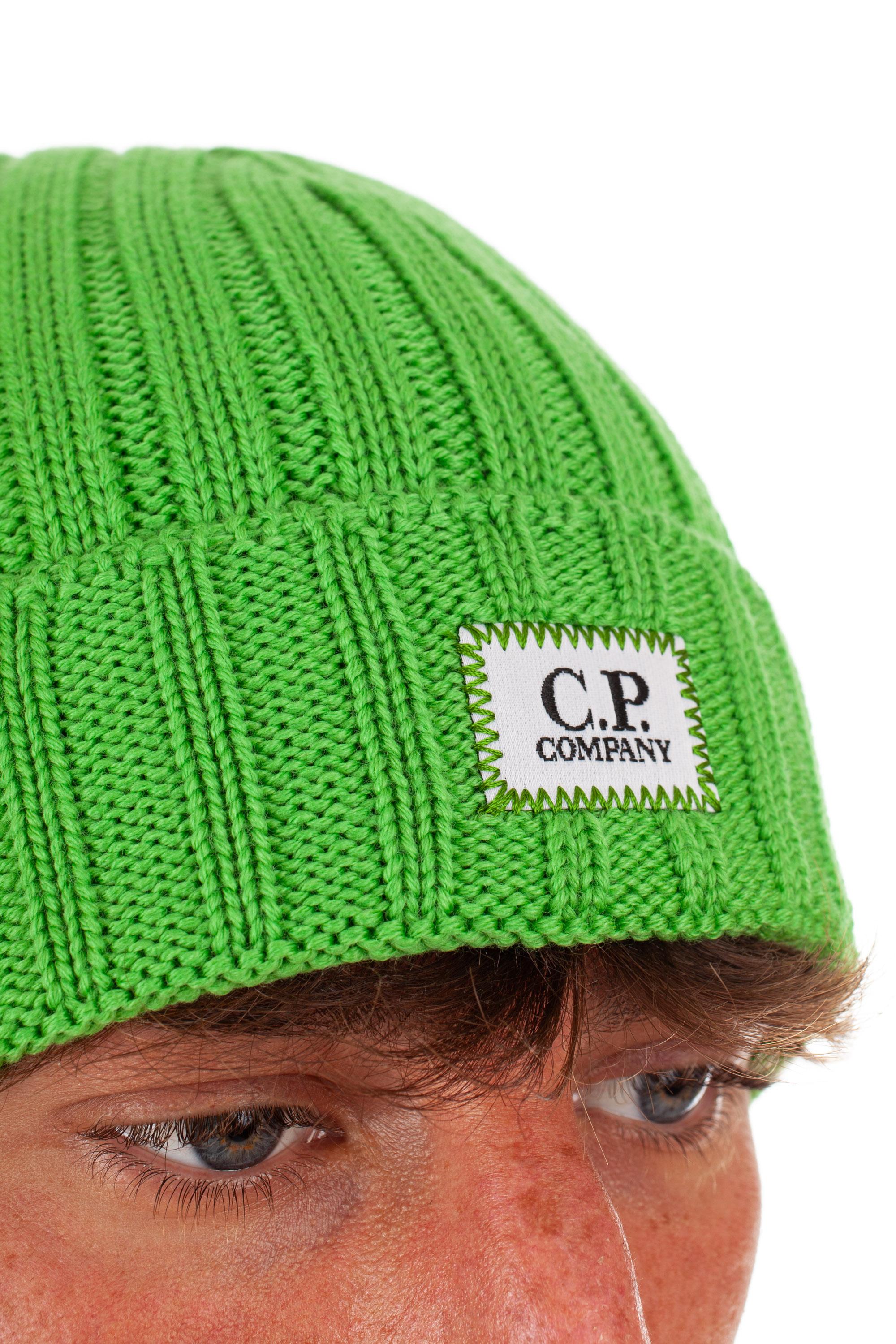 CP Company Cuffia in lana con logo frontale CMAC120A005509A/2 617 