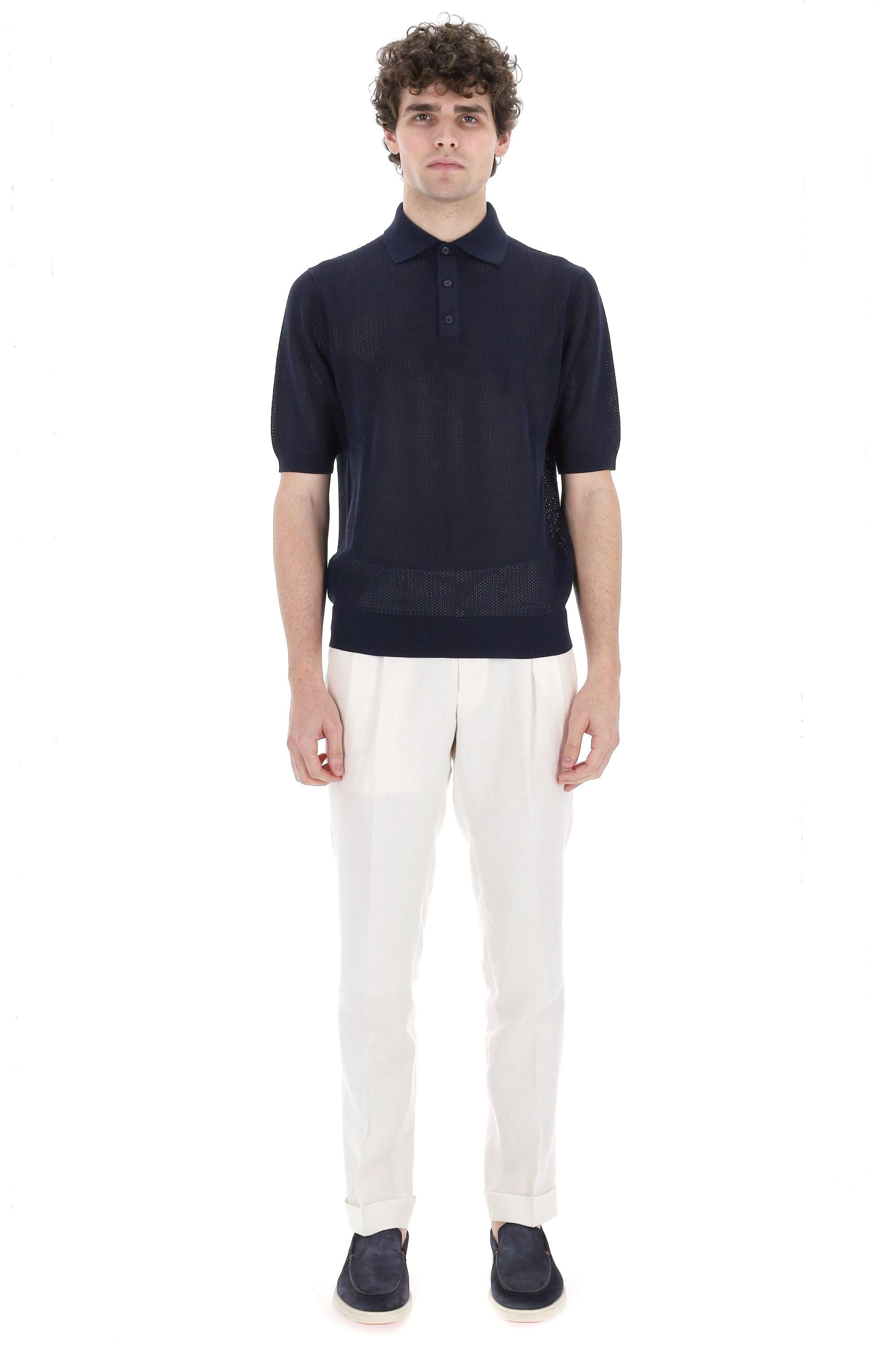 Polo in cotone traforato B2W176 12C91-3 13777 Ballantyne 