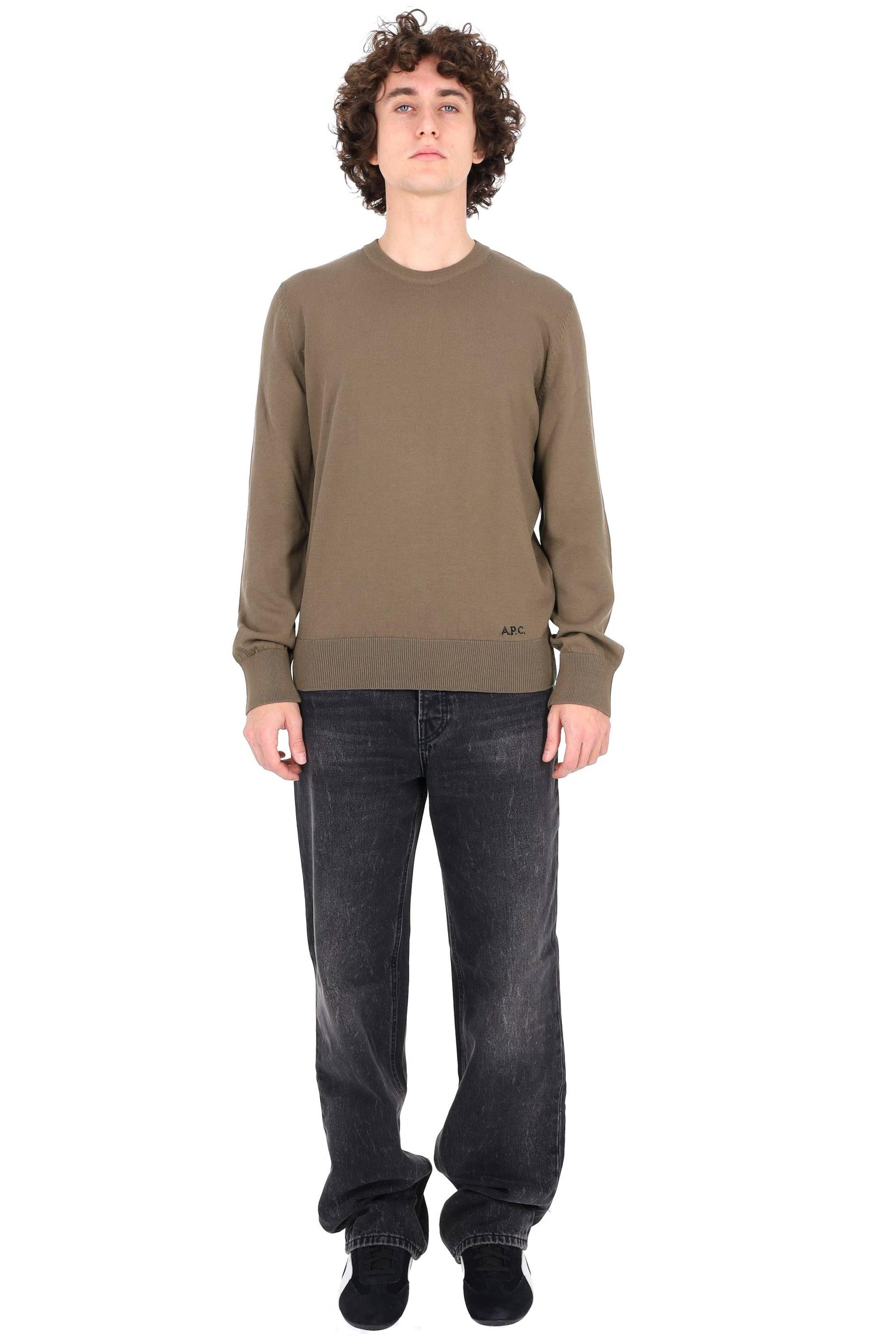 A.P.C. Maglia girocollo in cotone COHMC-M27908 JMA-KAKI 