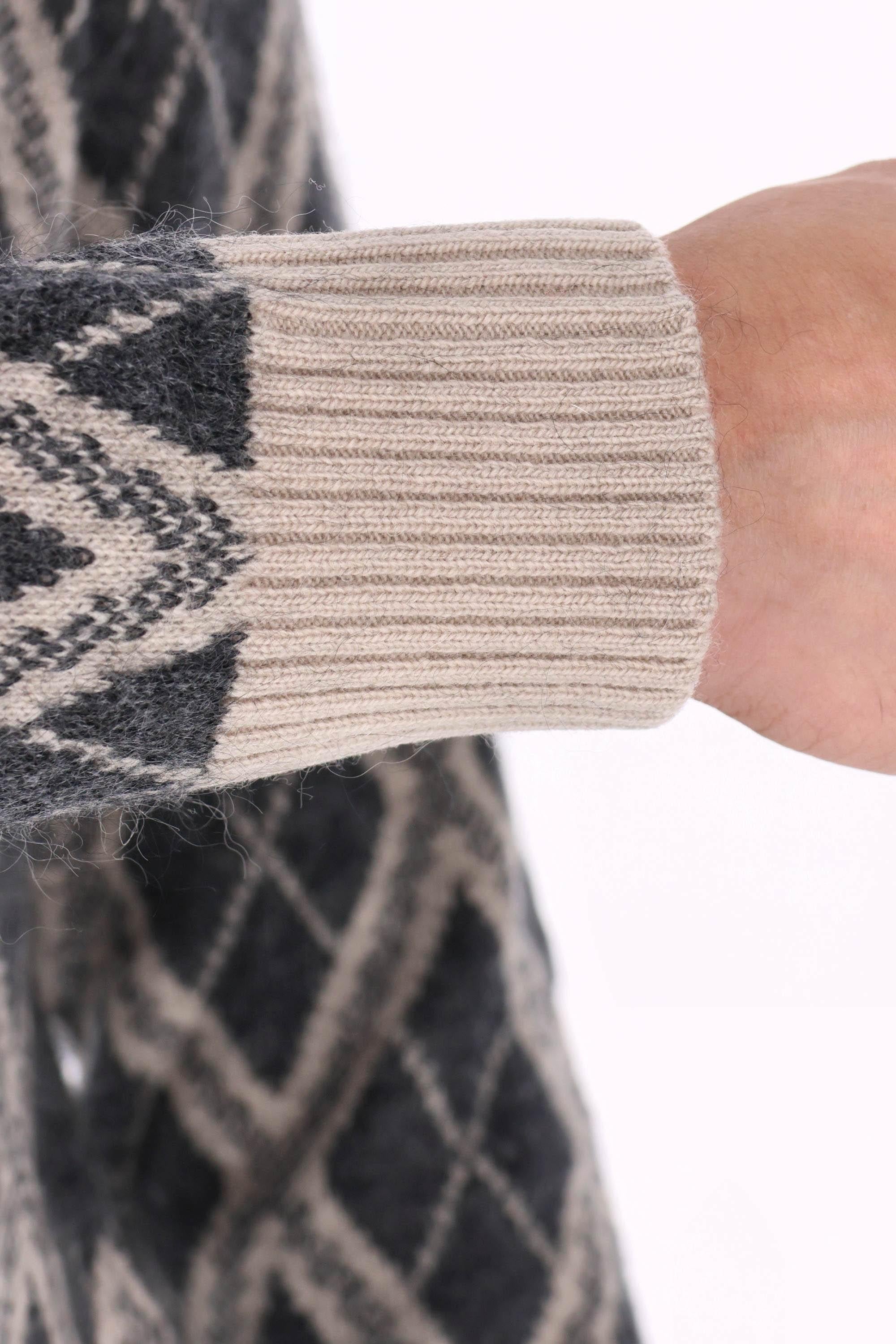 Ballantyne Maglia girocollo fantasia rombi in lana-mohair B2P000 7W001 98009 