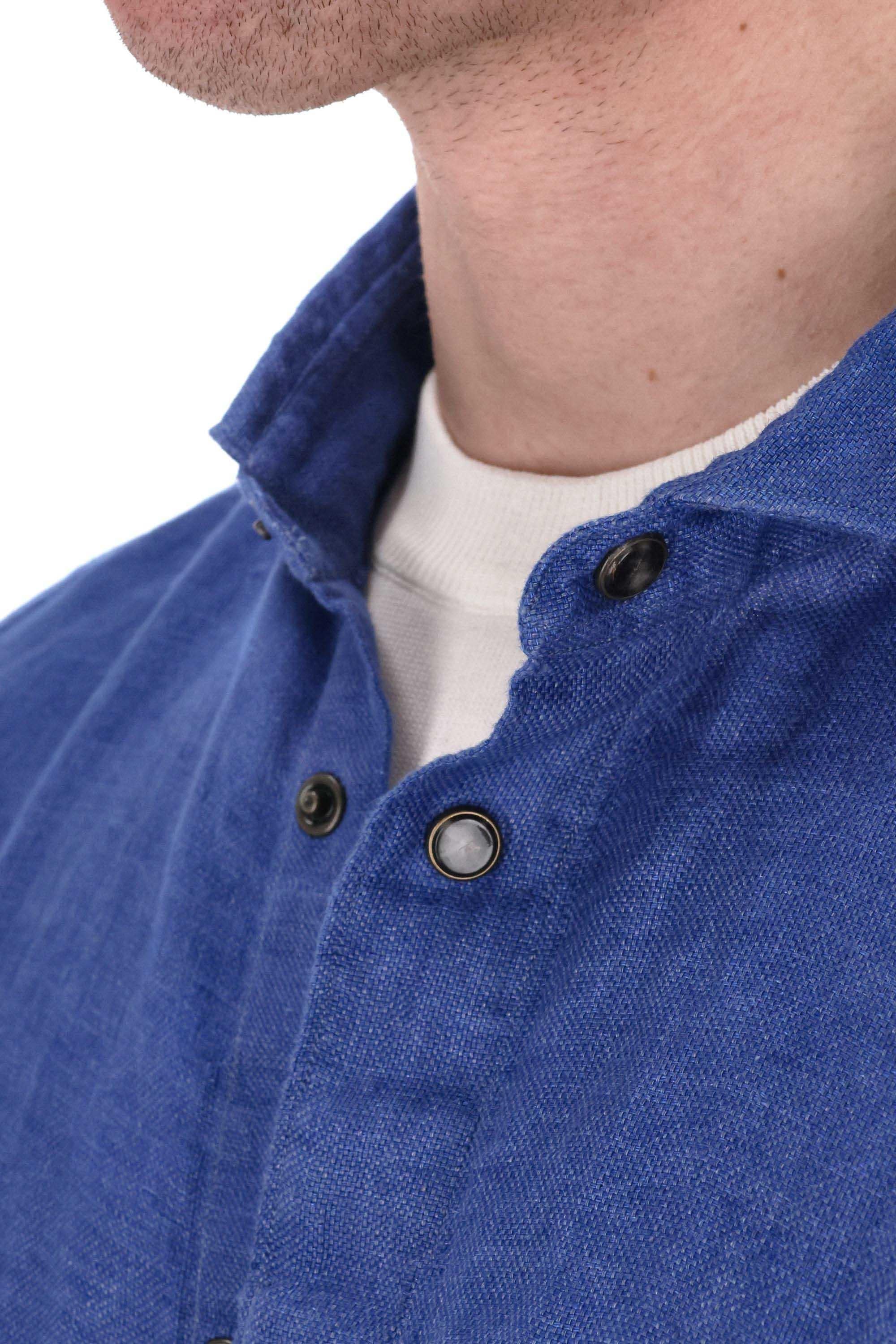 Camicia sartoriale in puro lino modello Maratea MEATP-045976-P5059 02 Finamore 