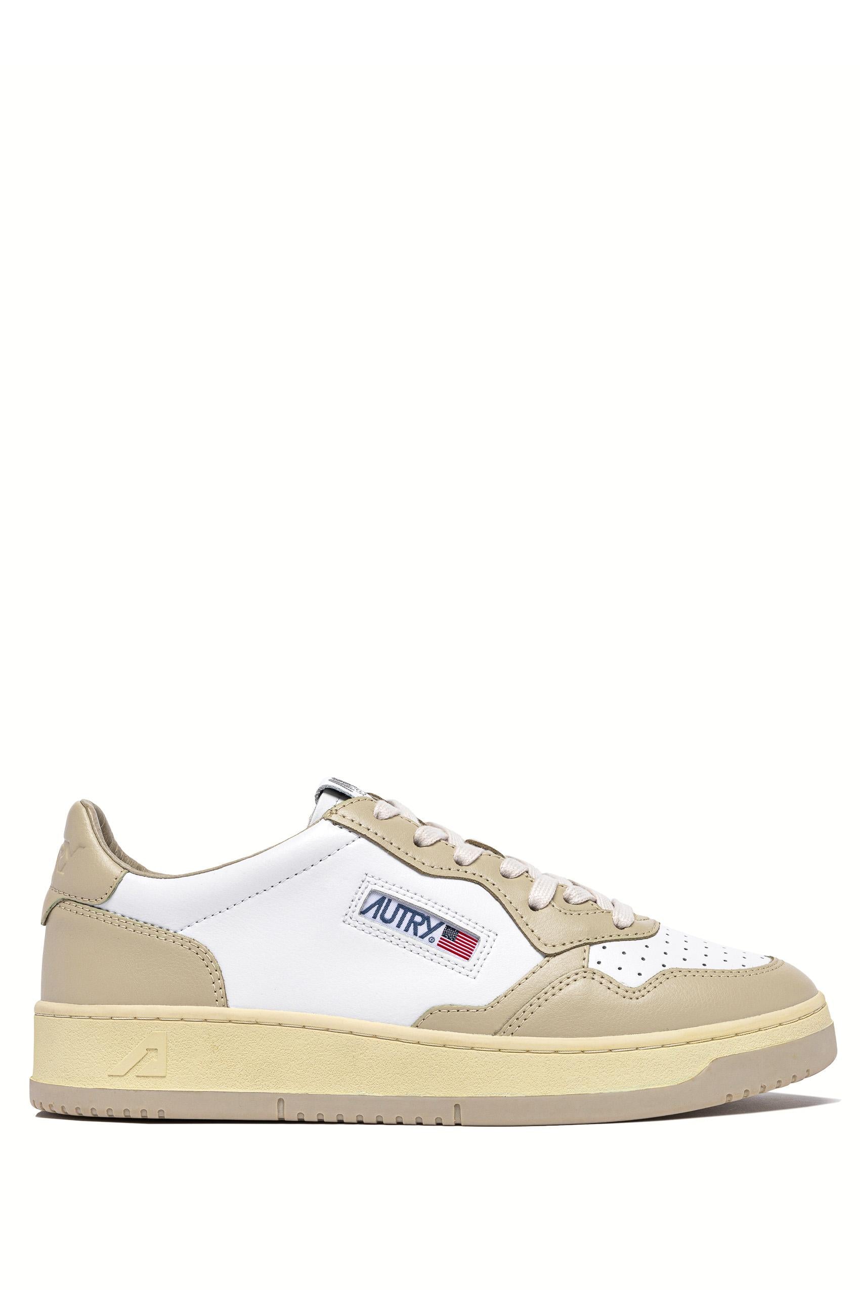 Sneaker donna bicolor in pelle AULW WB60 WHT/TIDFOAM Autry 