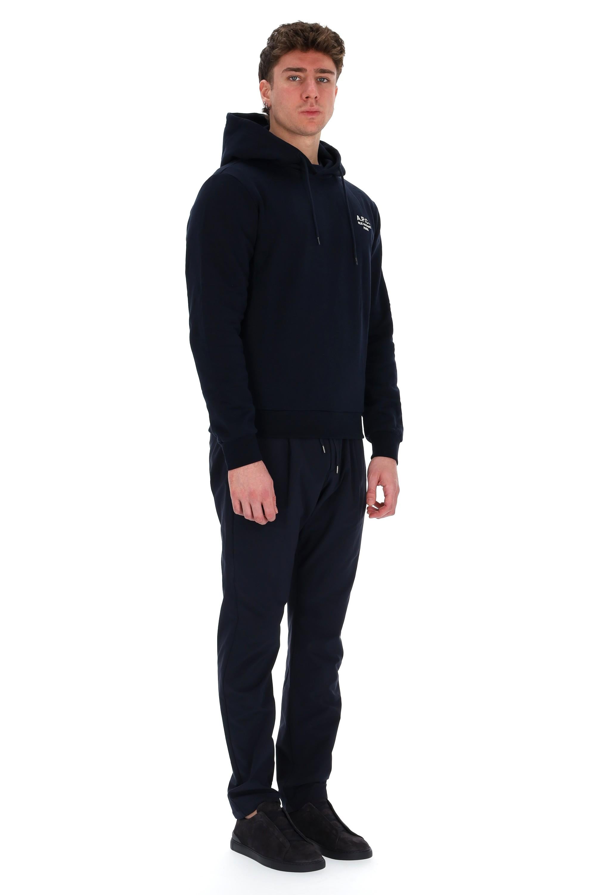 A.P.C. Felpa in cotone con cappuccio classic Rue Madame COHBV-M27914 TIQ 