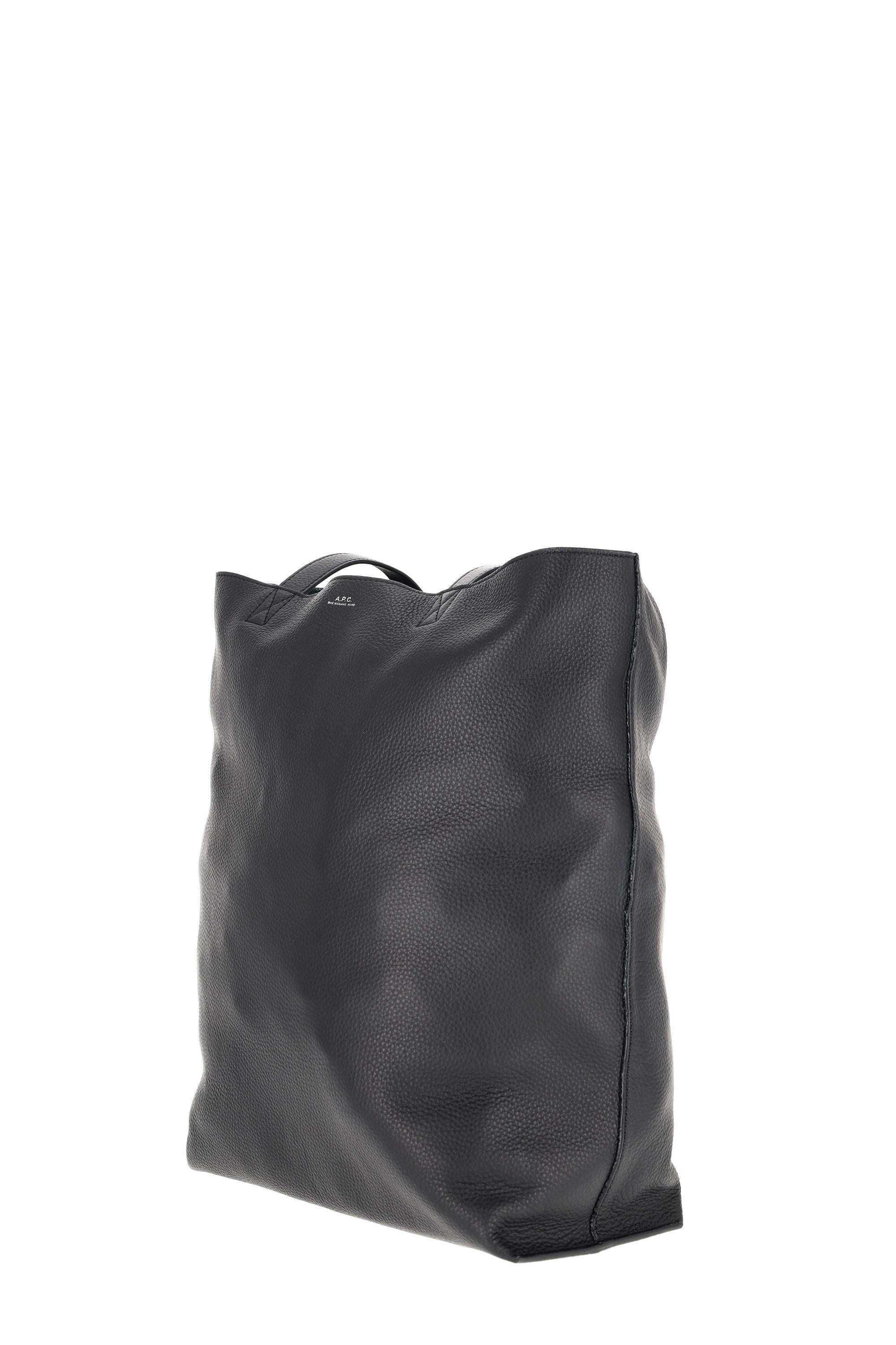 A.P.C. Borsa tote bag Maiko cabas in pelle PXCBC-M61500 LZZ-NOIR 