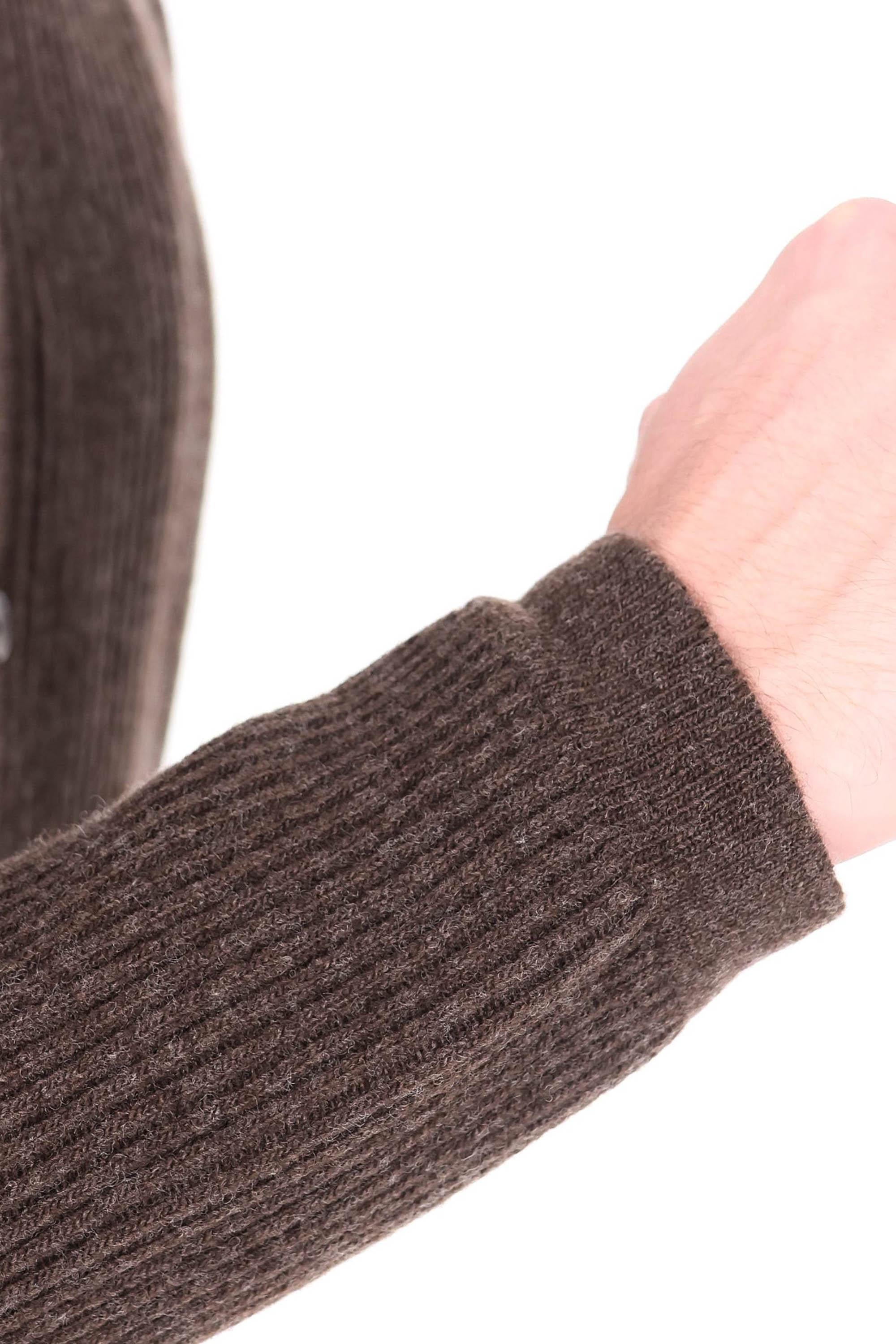 Barba Maglia abbottonata con colletto camicia in lana a costine BR06 2190 7008 7008 