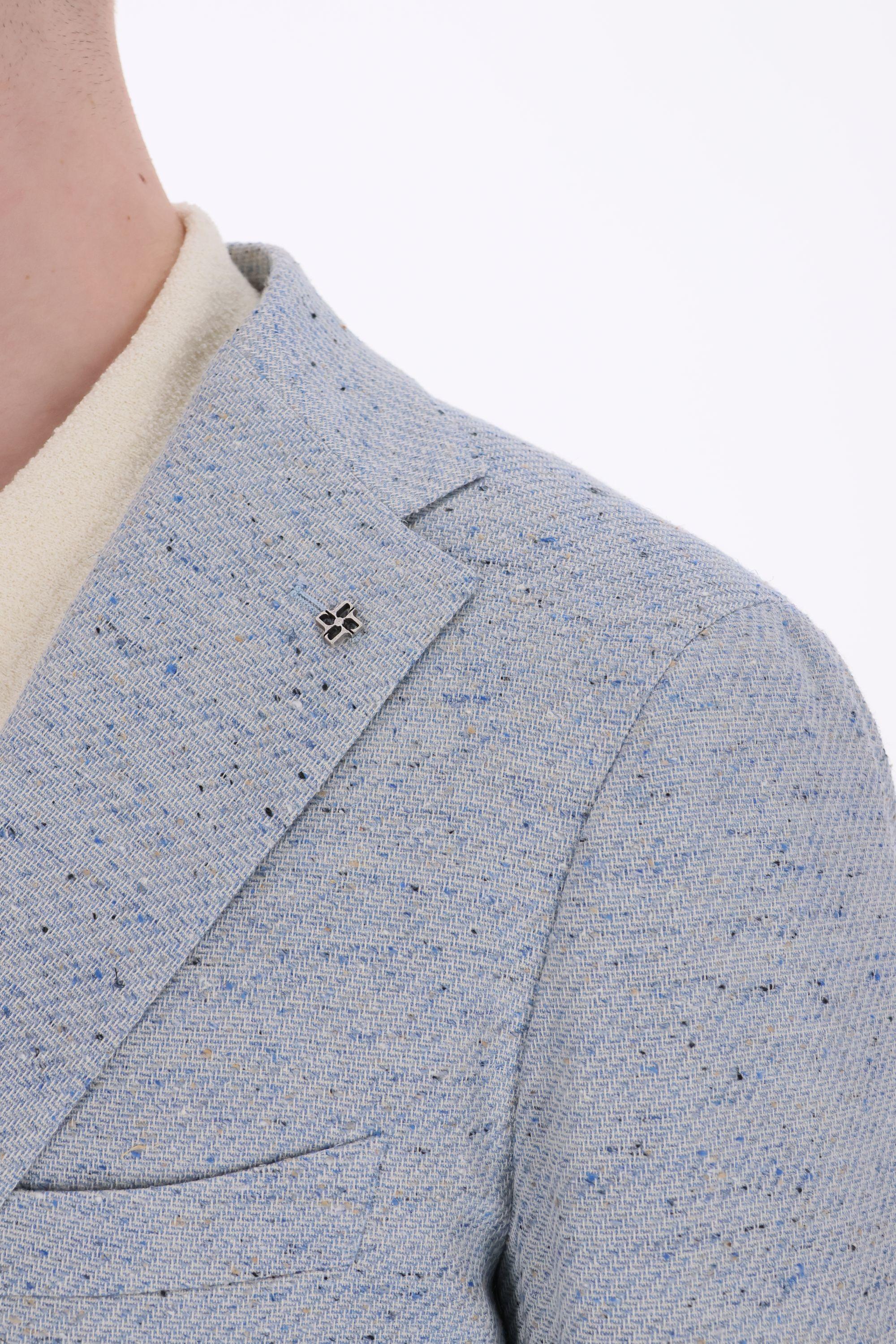 Giacca sale-pepe in cotone-seta-lana linea Montecarlo 1SMC22K-610070-25E141 1140 Tagliatore 