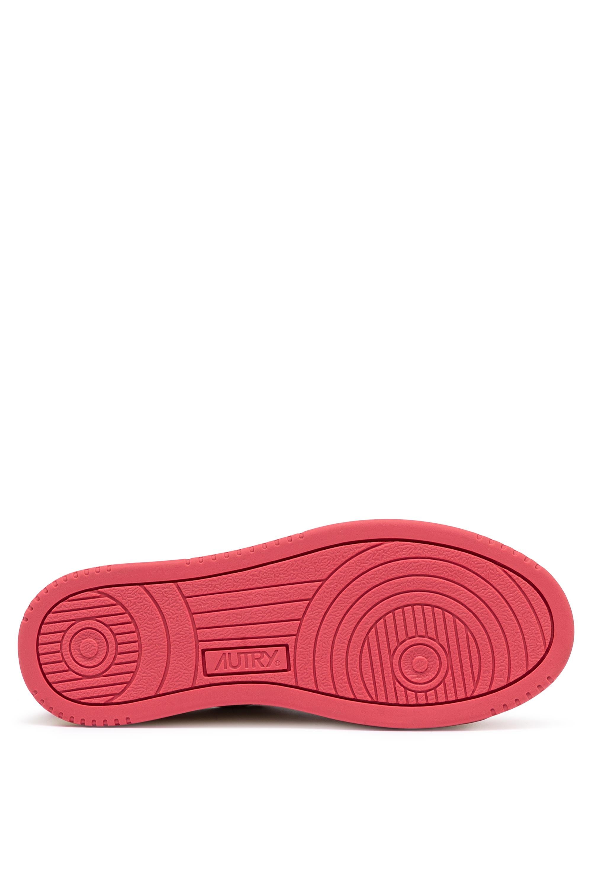 Autry Sneaker donna Medalist bicolor in pelle bianco/rosa intenso AULW WB55 WHT/TEAROSE 