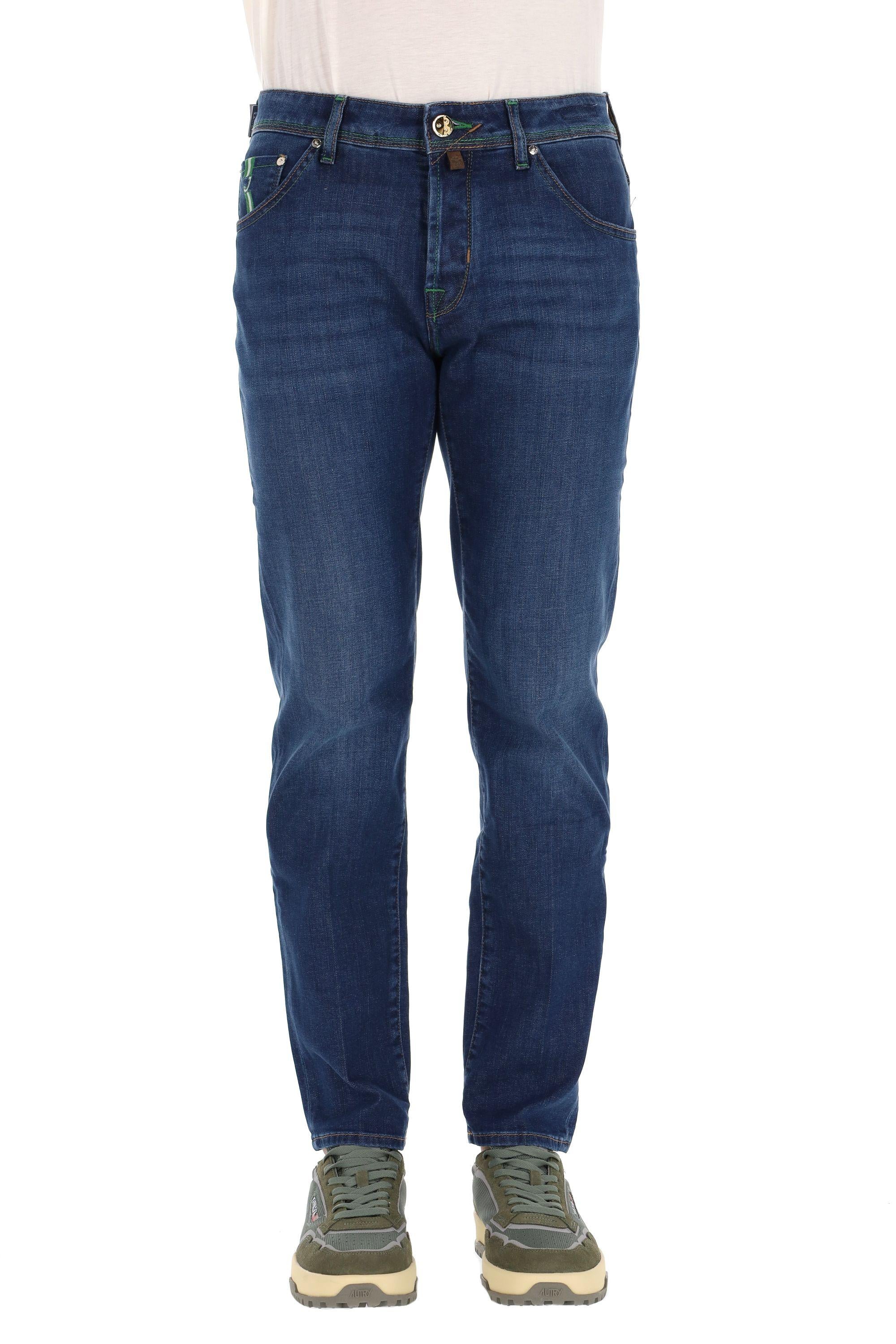 Jeans etichetta verde bimateriale Scott fit QM015 039 S4255 200D Jacob Cohen 