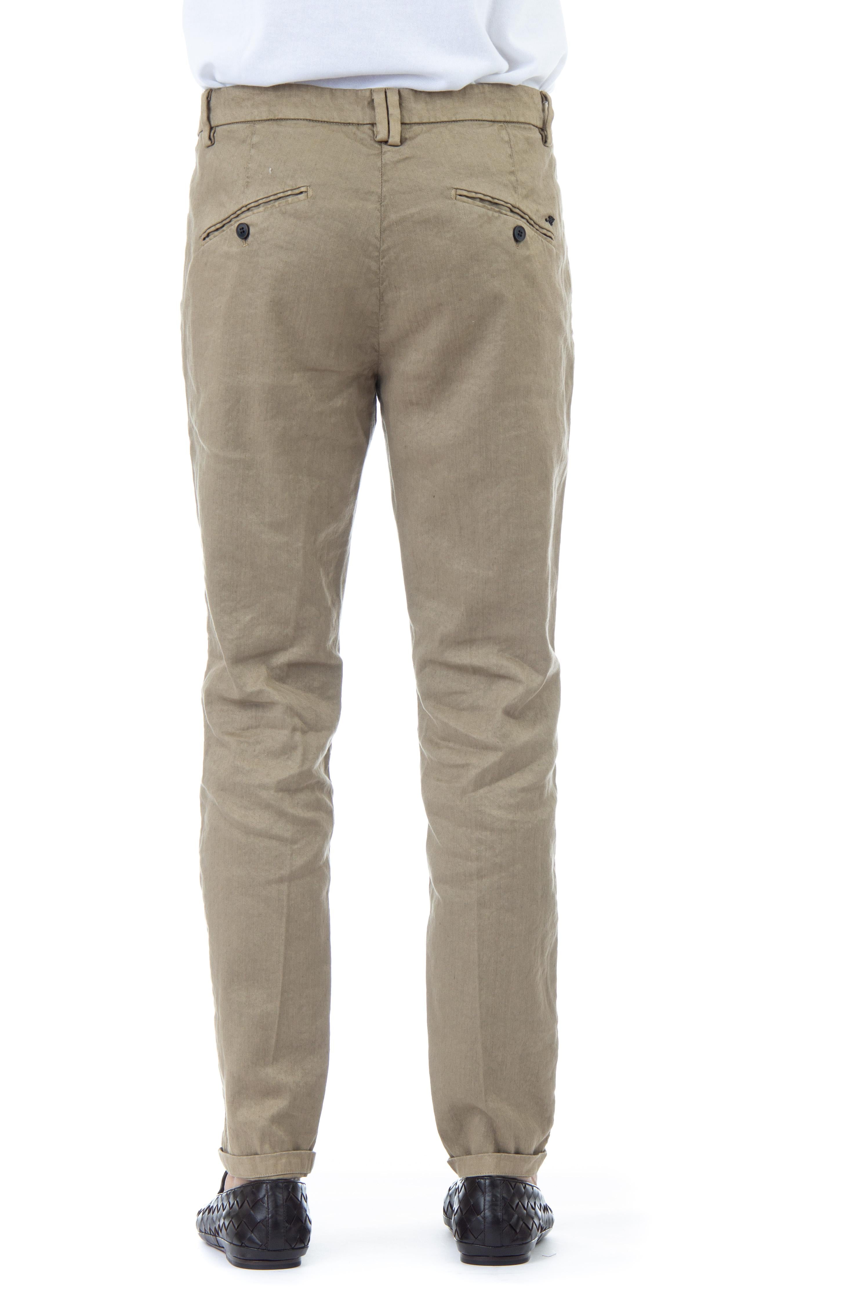 Pantalone in lino-cotone modello amalfi 9PN2C7790 MBE111 978 MASON'S 