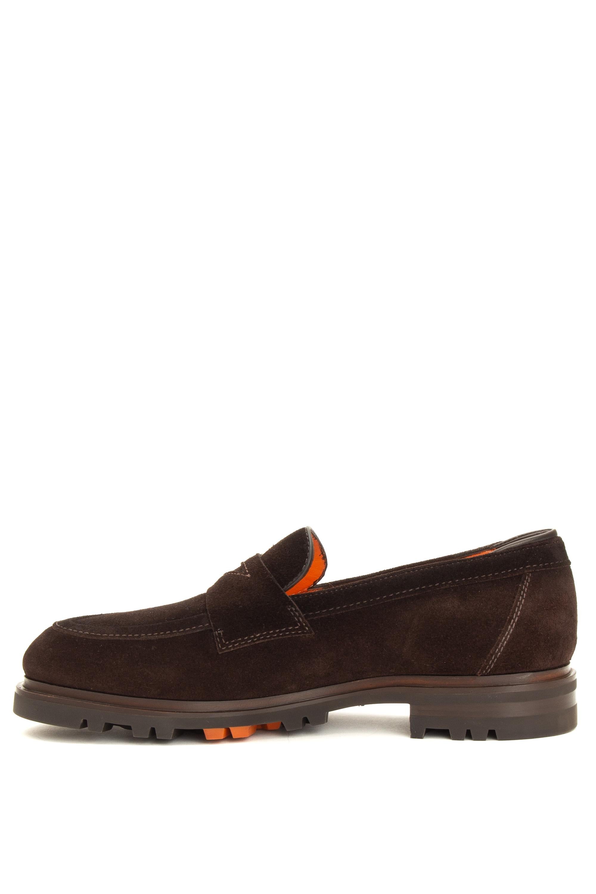 Santoni Mocassino in camoscio lavorazione Goodyear MCCO18859SM3GEGS T44 