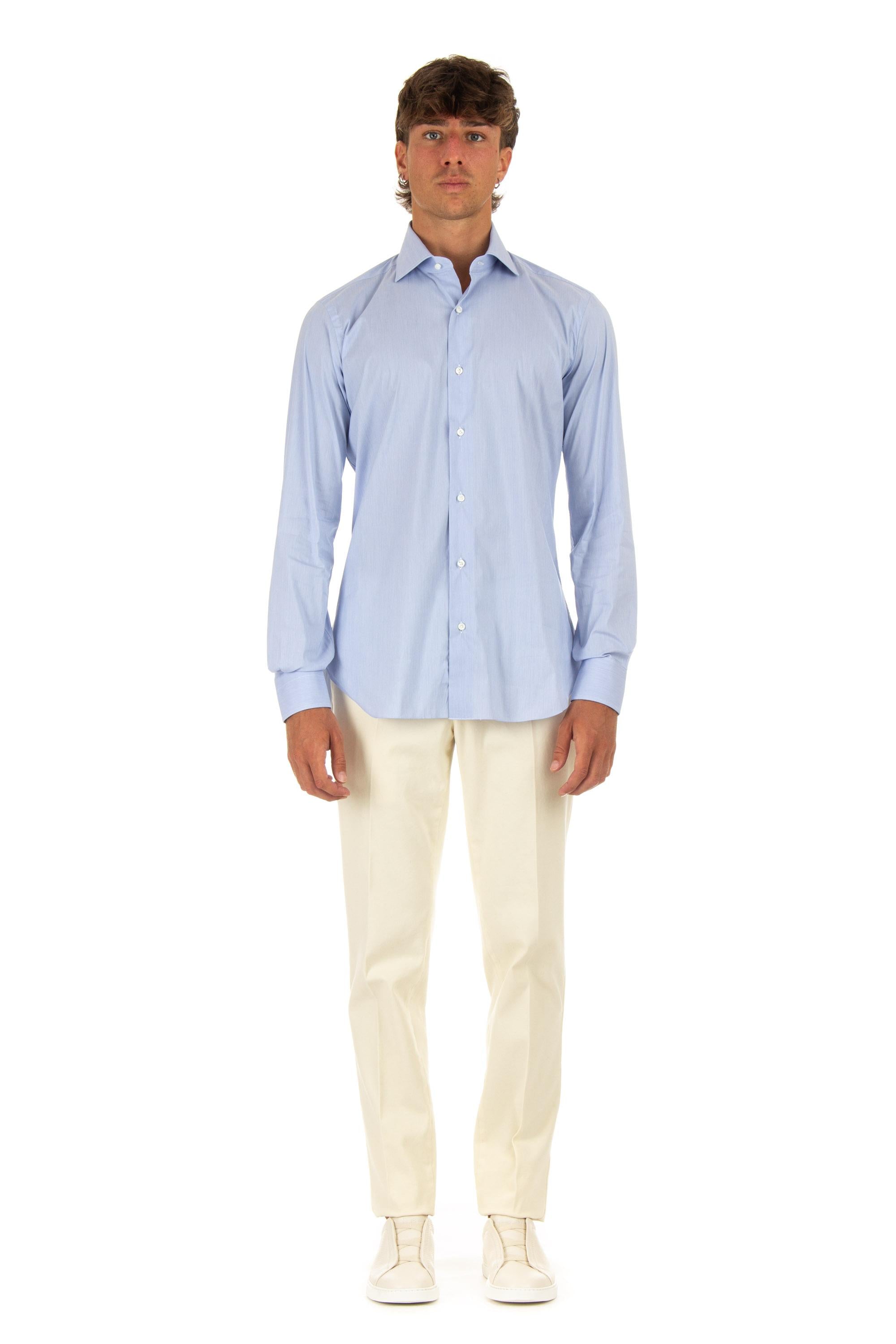 Camicia in popeline stretch etichetta nera I1U13P0134112 02 Barba 
