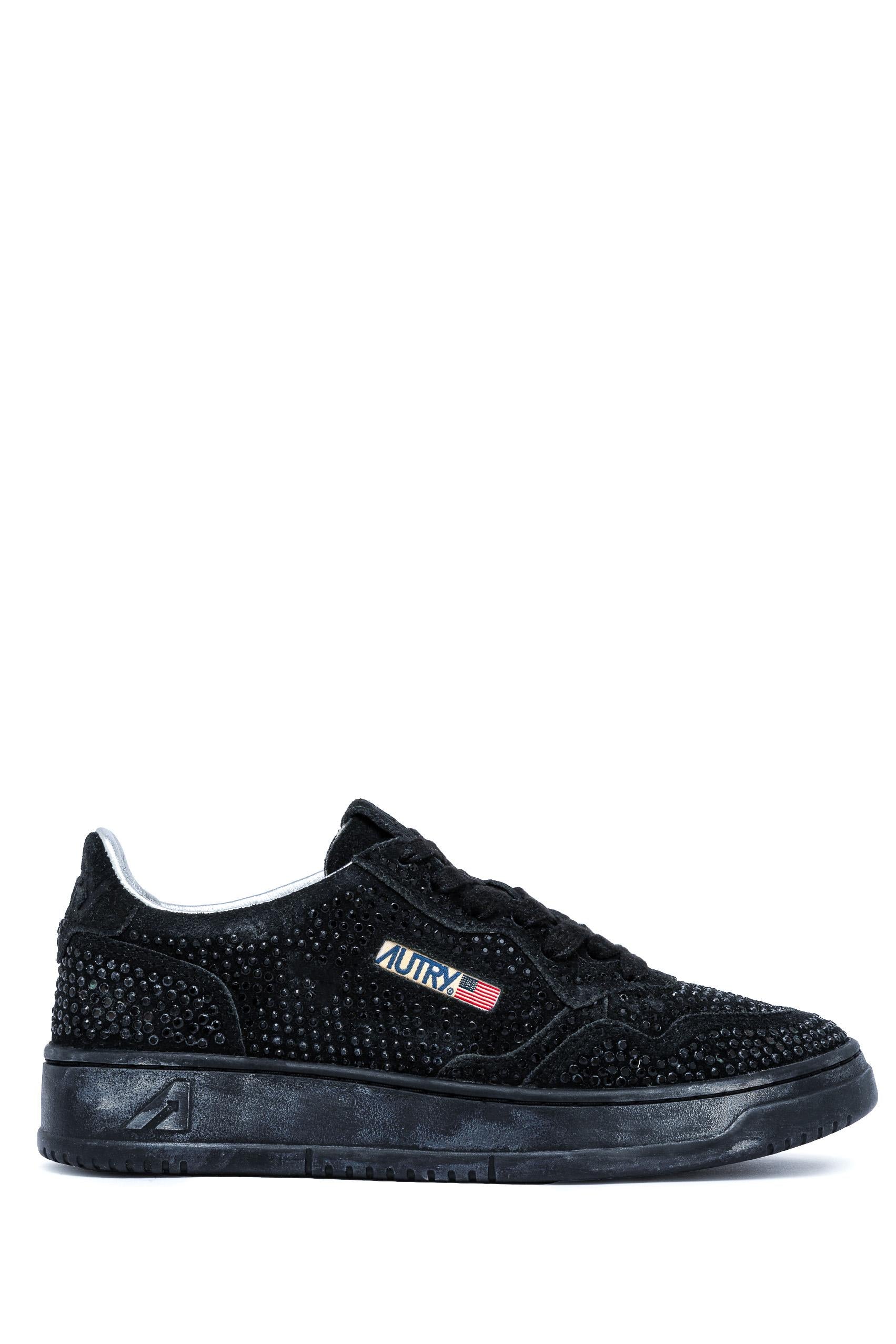 Autry Sneakers donna Medalist 'Crystal' in micro strass AULW NA02 BLACK 