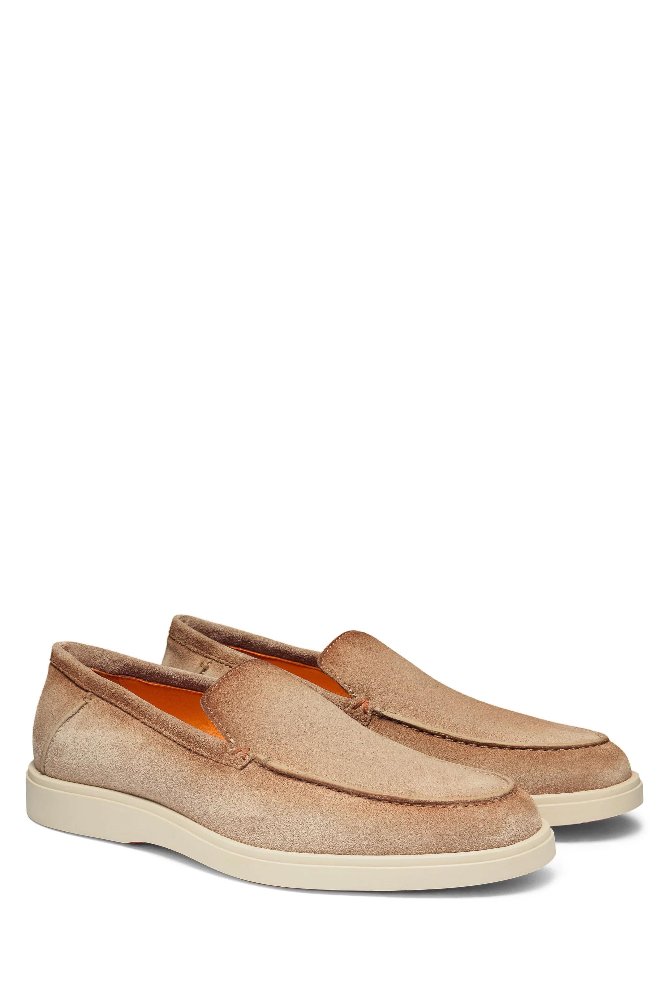 Santoni Scarpa slip on in camoscio MGDT17824TICBGEX C30 